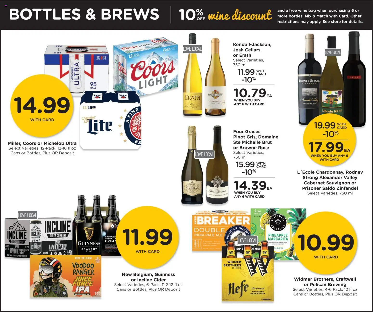 QFC Weekly Ad - OR - valid from 05.11.2025 | Page: 12 | Products: Cider, Wine, Pineapple, Bag