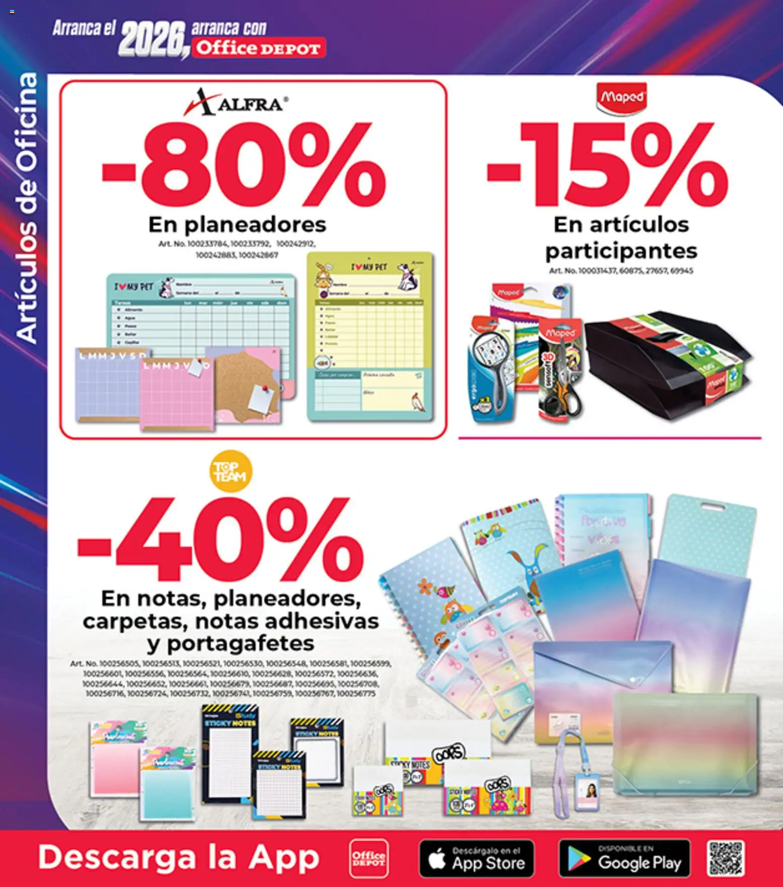 Nuevas ofertas de Office Depot válidas en toda la República Mexicana desde el 01.02.2026. ¡Encuentra las mejores ofertas en Office Depot catálogo! | Página: 14