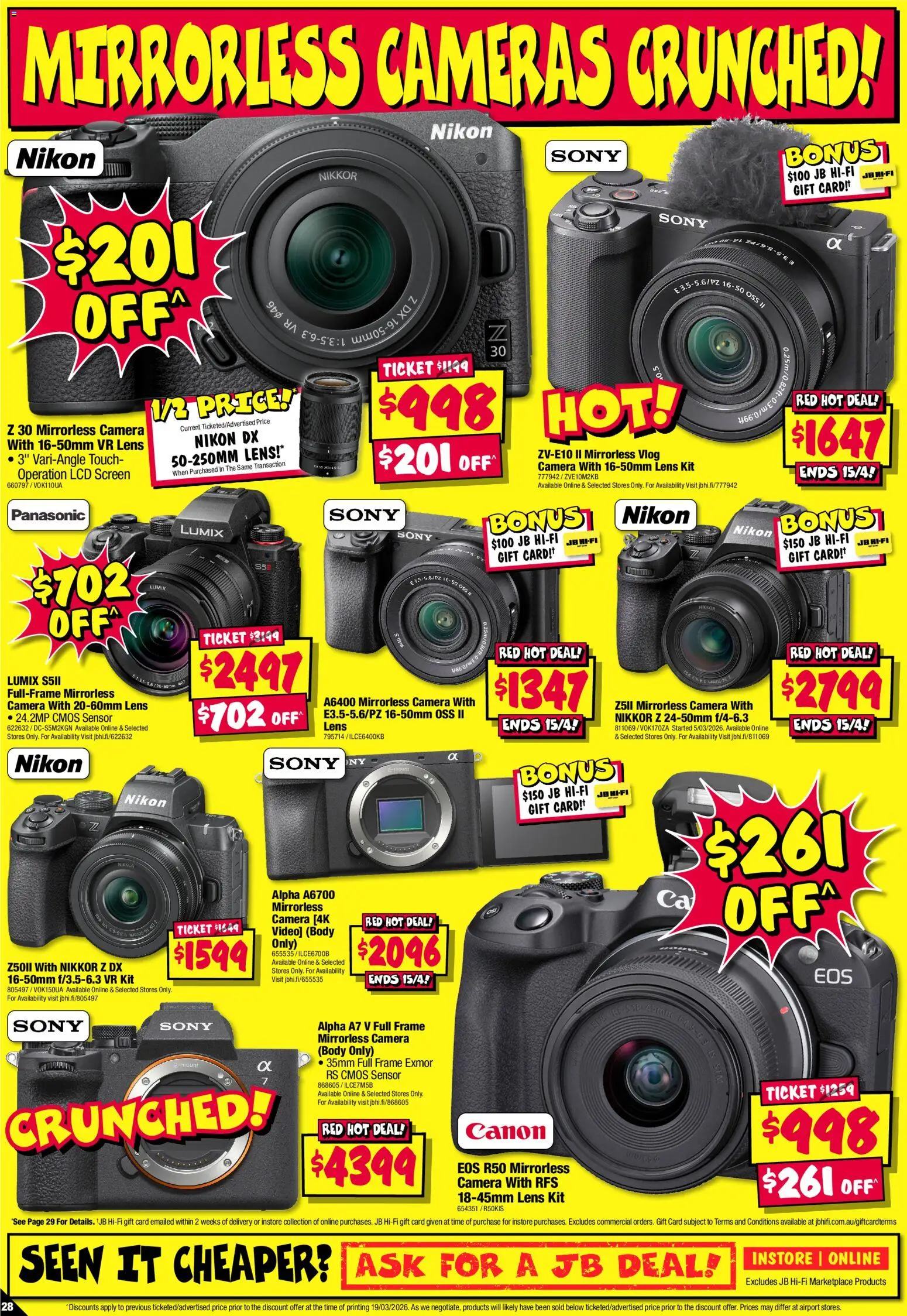 JB Hi-Fi catalogue - valid from 02.04.2026 | Page: 28 | Products: Camera, Screen