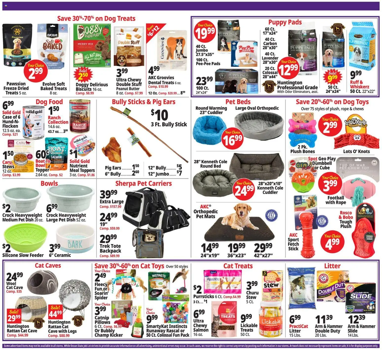 Ocean State Job Lot Weekly Ad - MA - valid from 15.01.2026 | Page: 9 | Products: Dog Treats, Dog Food, Apples, Backpack