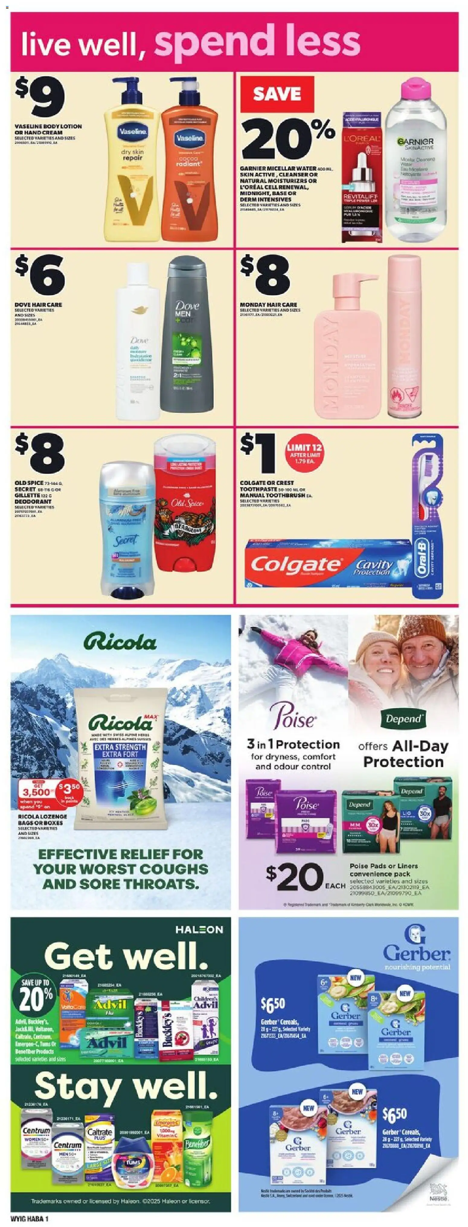 Independent Grocer flyer valid from 11.12.2025 | Page: 14 | Products: Cream, Hand cream, Deodorant, Toothpaste