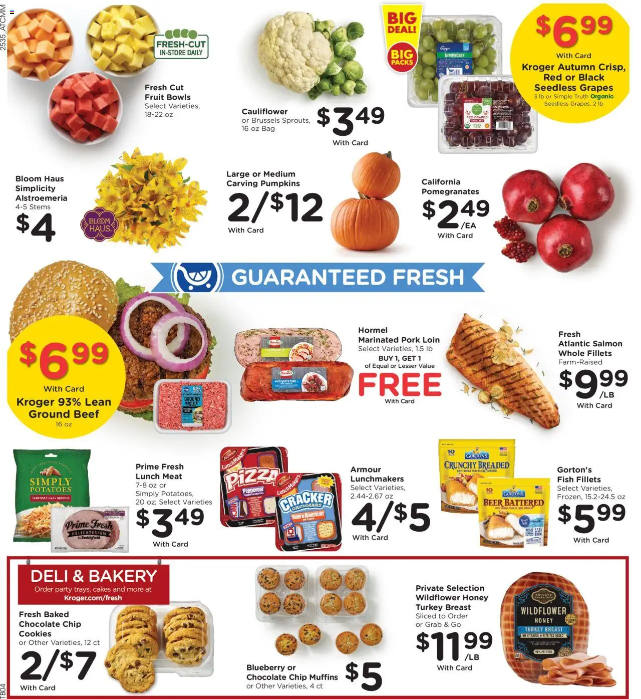 Kroger Weekly Ad - valid from 01.10.2025 | Page: 10 | Products: Chocolate, Pork, Fish, Grapes