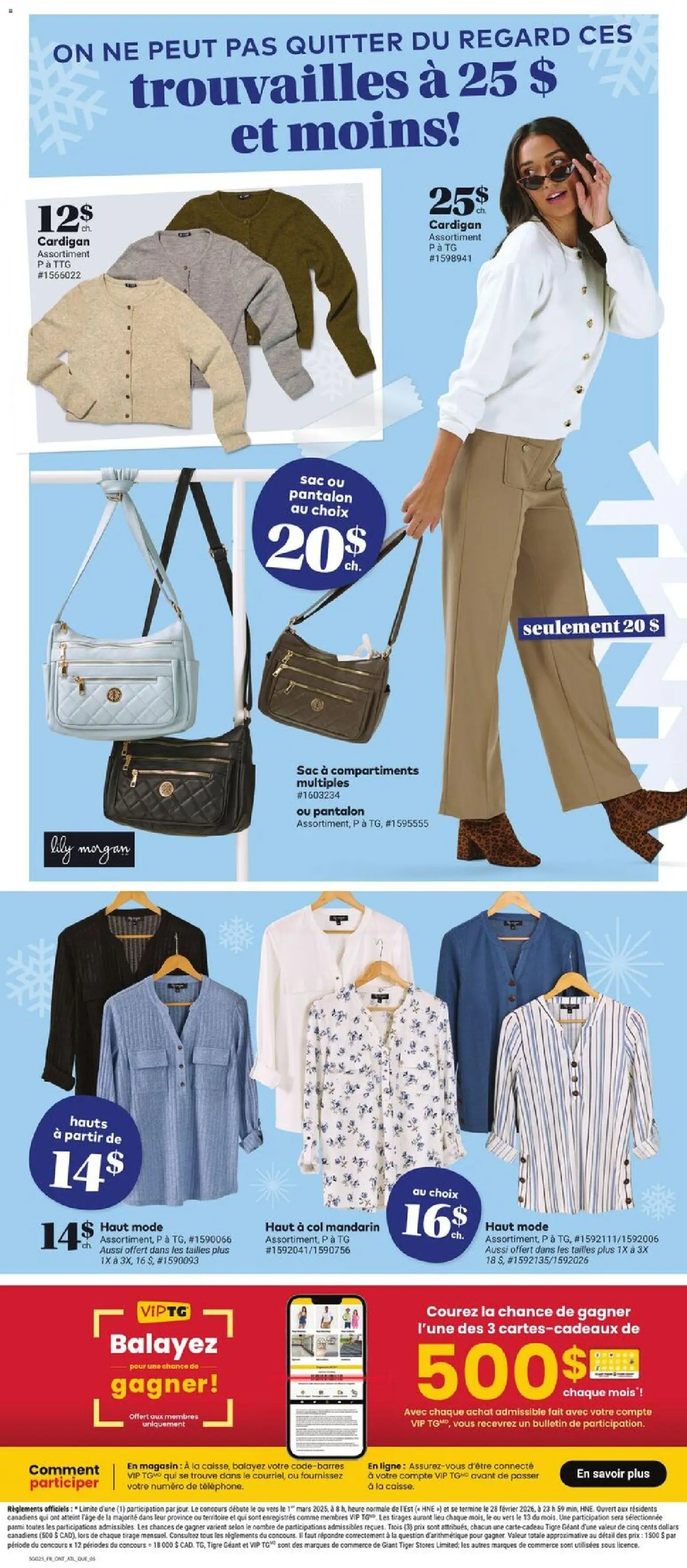 Giant Tiger flyer valid from 21.01.2026 | Page: 7 | Products: Handbag, Cardigan, Blouse