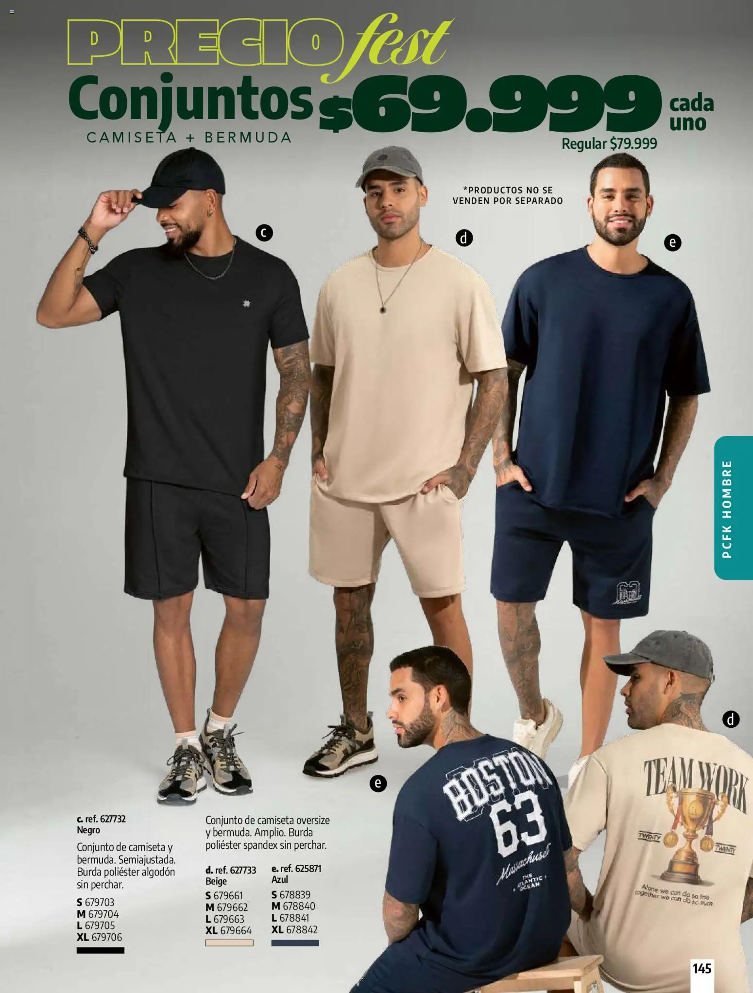 Pacifika revista - valida desde el 01.02.2026 | Página: 145 | Productos: Algodón, Bermuda, Camiseta, Conjunto