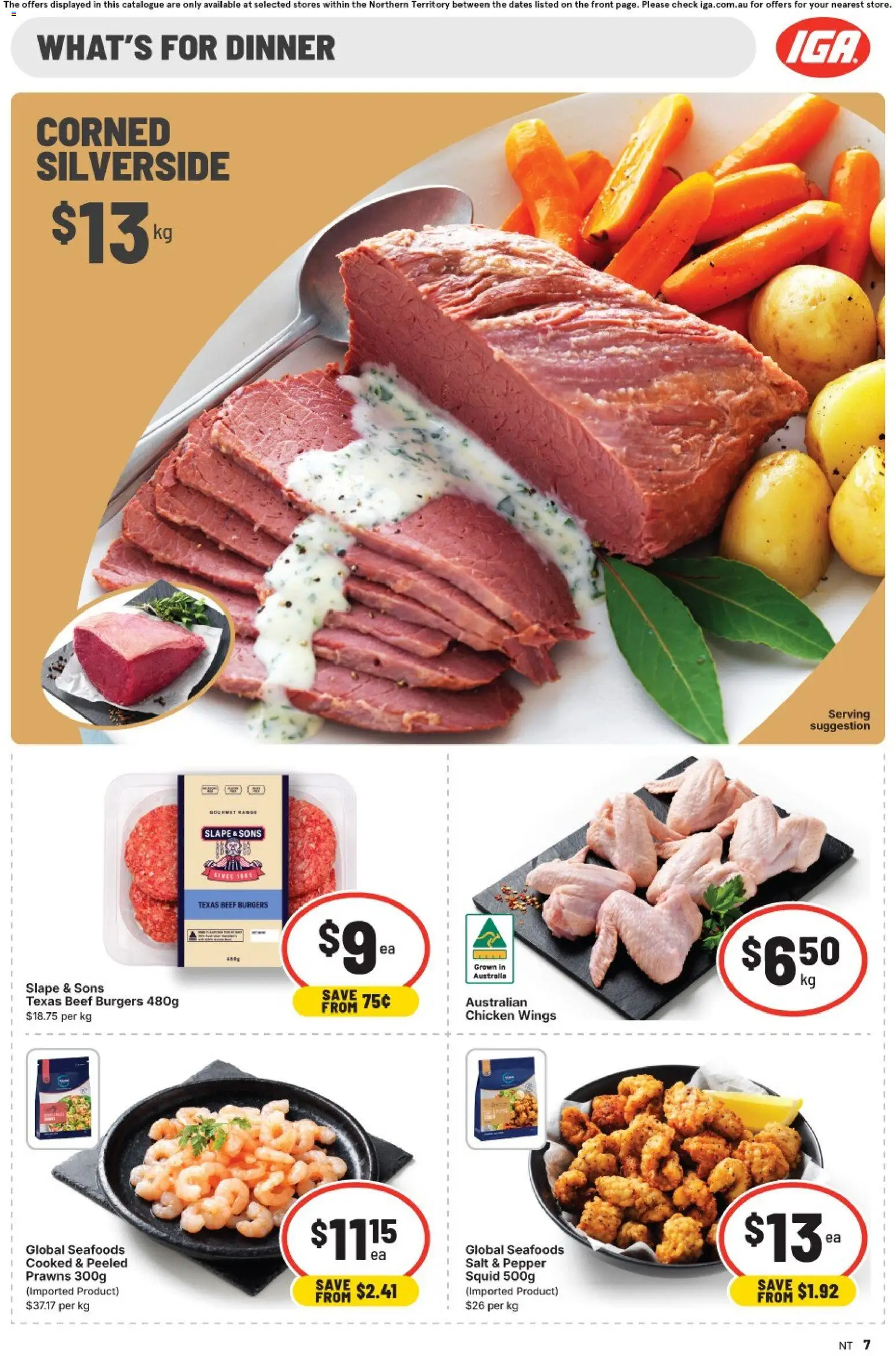 IGA catalogue - valid from 22.04.2026 | Page: 8 | Products: Chicken, Beef, Salt, Pepper