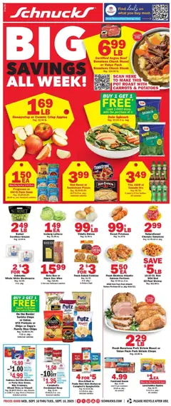 Preview of Schnucks weekly ads valid from 10.09.2025