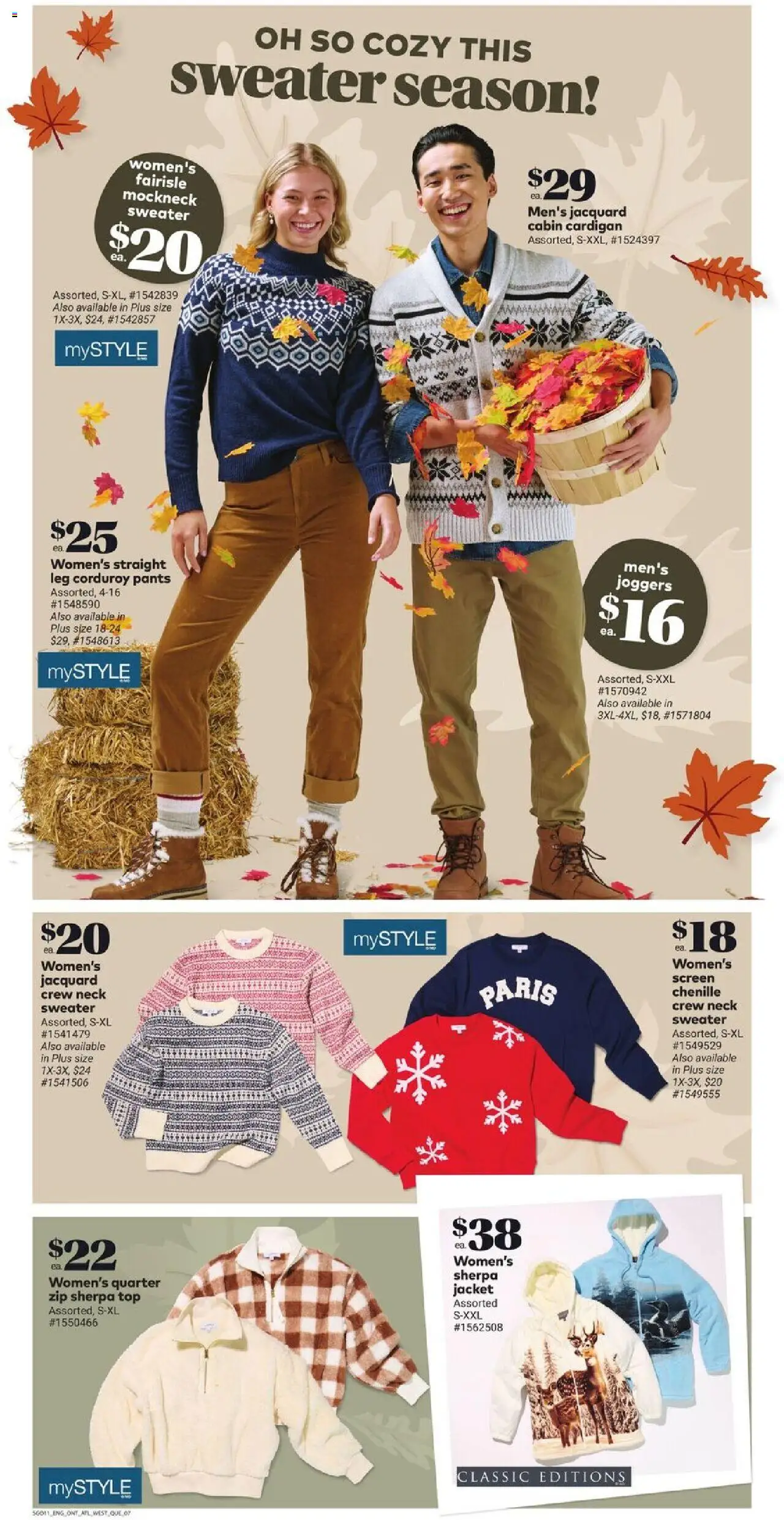 Giant Tiger flyer valid from 15.10.2025 | Page: 9 | Products: Cardigan, Sweater, Jacket, Pants