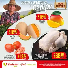 Vista previa de Soriana - Martes y Miércoles del Campo Híper: Tamaulipas (excepto Cd. Victoria y Tampico), nuevo folleto de la tienda, válido en México a partir del 22.07.2025