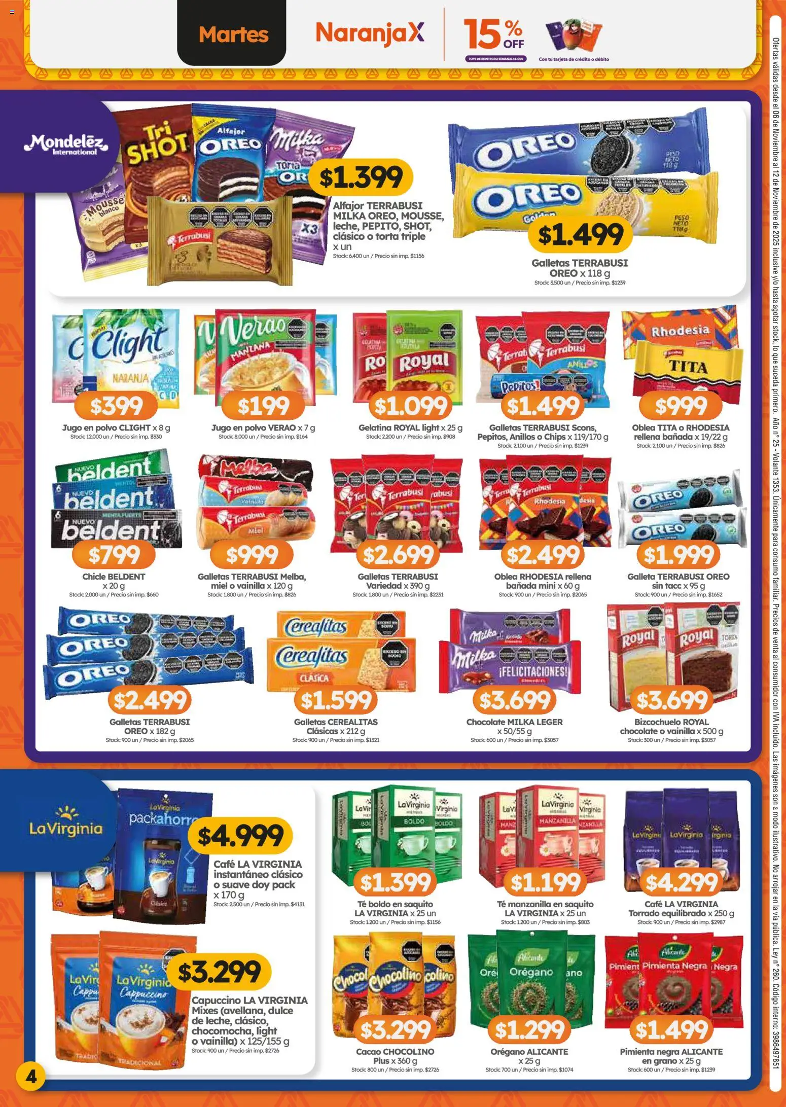 Cordiez ofertas │ válido desde el 06.11.2025 | Página: 4 | Productos: Pimienta, Chocolate, Jugo, Té