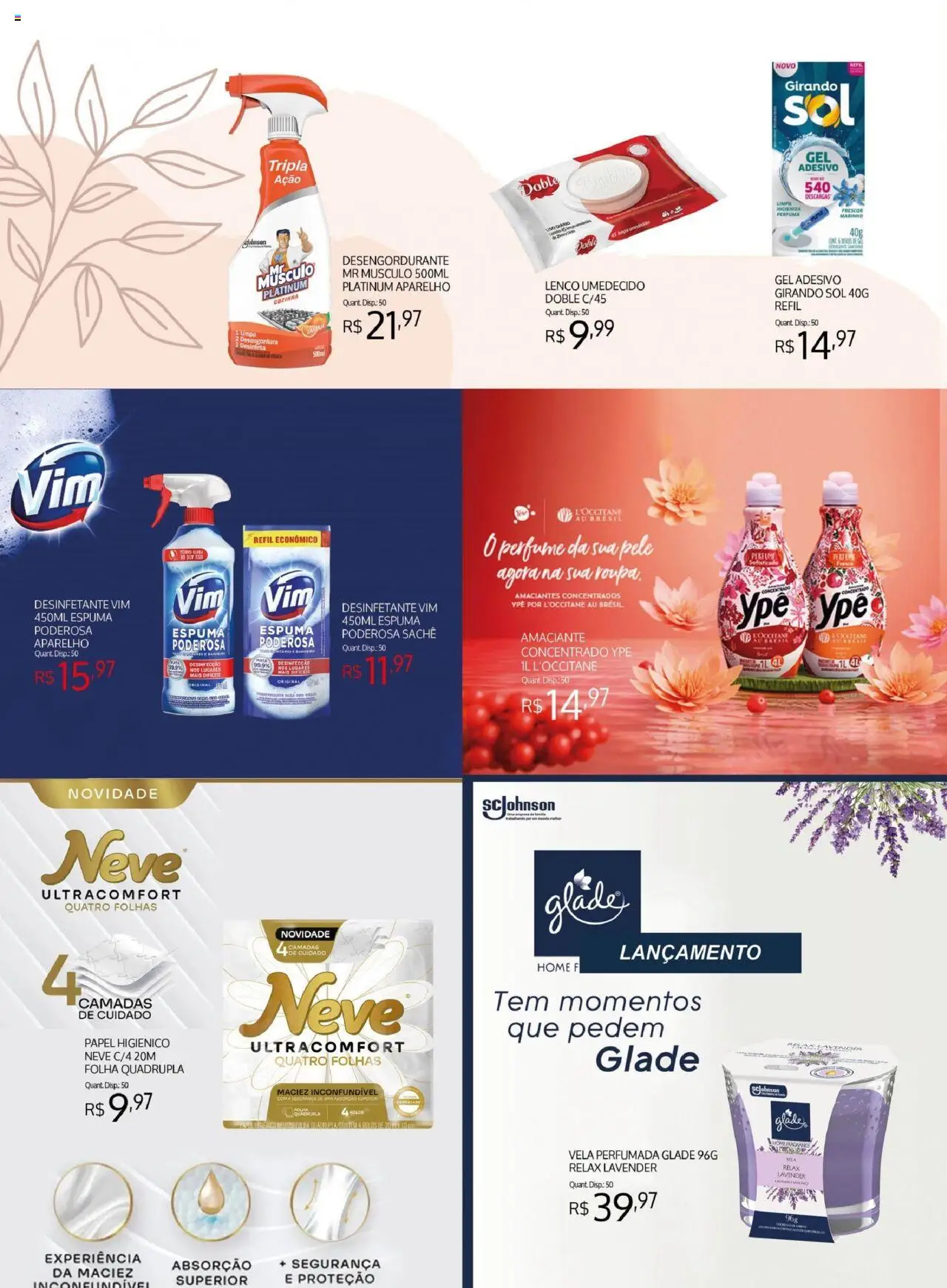 Bistek Supermercados Folheto - válido de 30.07.2025 | Página: 2 | Produtos: Lenço, Girando sol, Lenço umedecido, Desinfetante