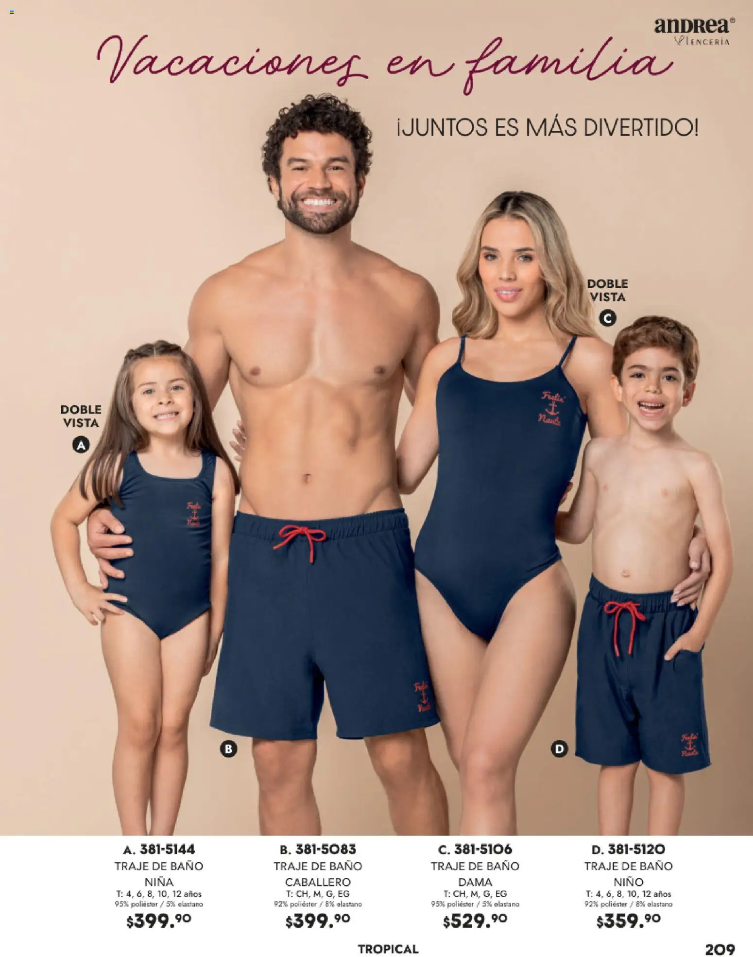 Nuevas ofertas de Andrea válidas en toda la República Mexicana desde el 26.11.2025. ¡Encuentra las mejores ofertas en Andrea catálogo Lancería, Vestir Interior otoño 2025! | Página: 45 | Productos: Traje, Traje de baño, Baño