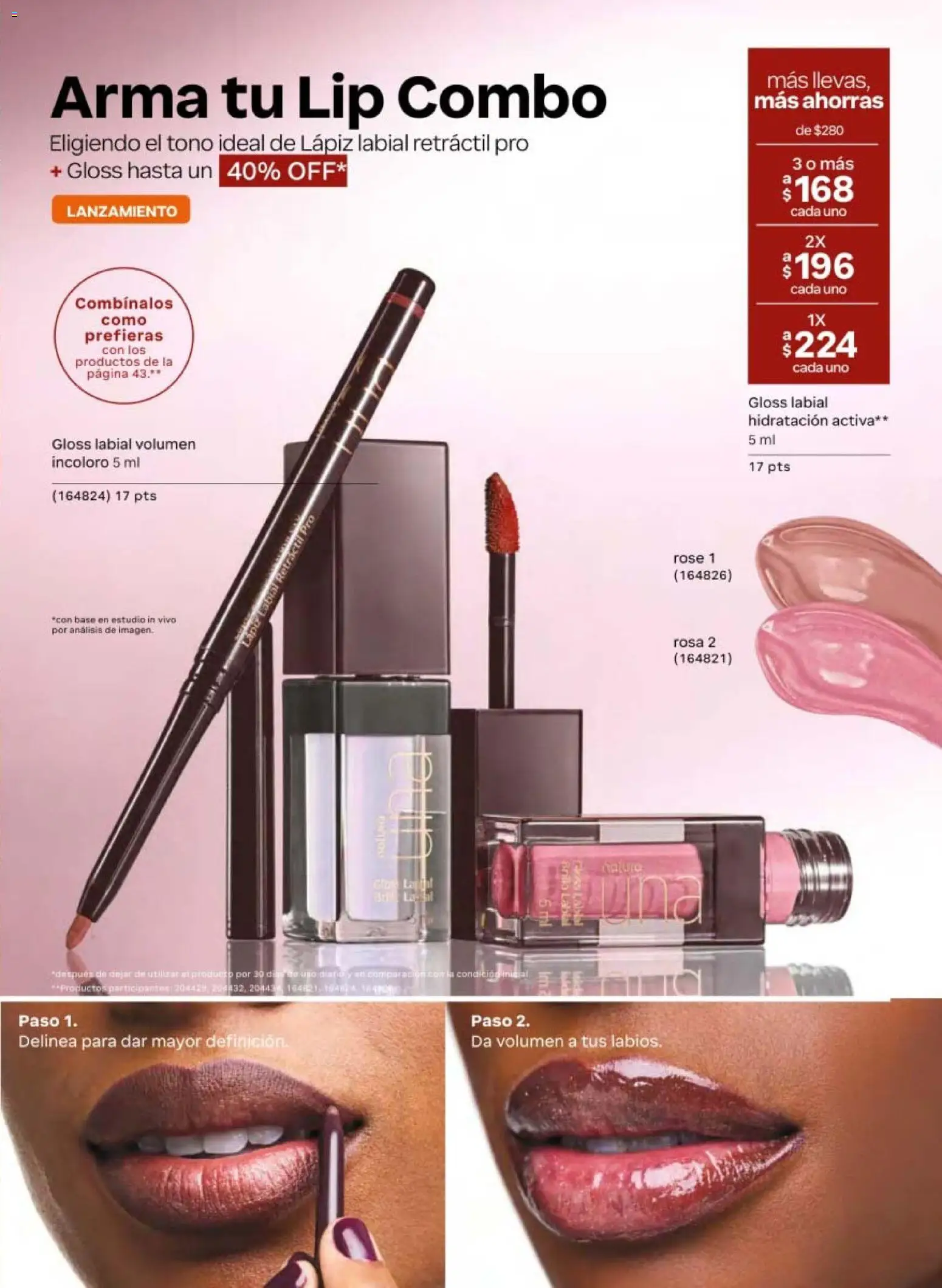 Nuevas ofertas de Natura válidas en toda la República Mexicana desde el 20.02.2026. ¡Encuentra las mejores ofertas en Natura campaña 4 2026! | Página: 45 | Productos: Brillo, Lápiz labial