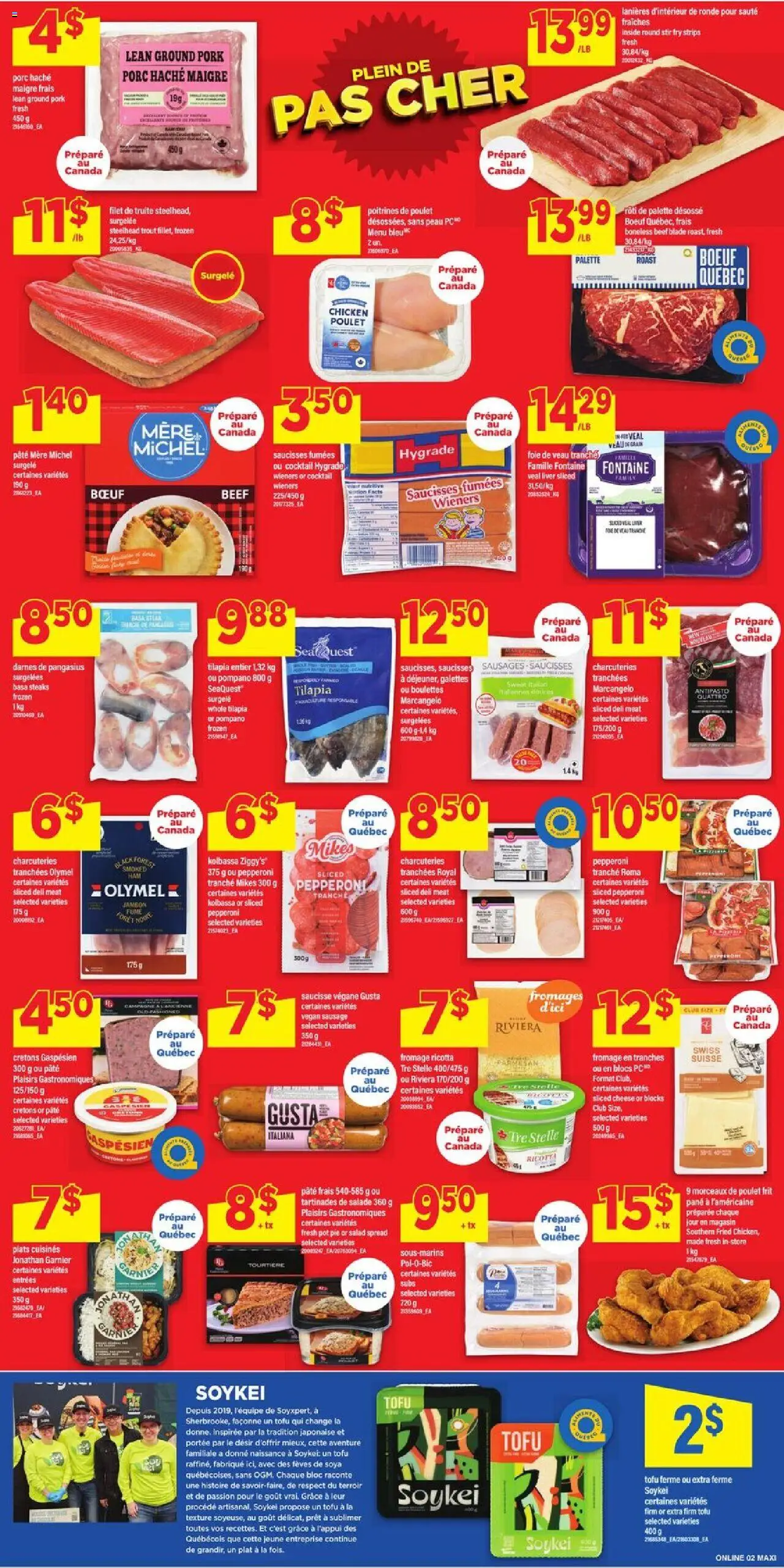 Maxi flyer valid from 23.10.2025 | Page: 7 | Products: Beef, Cheese, Chicken, Pork