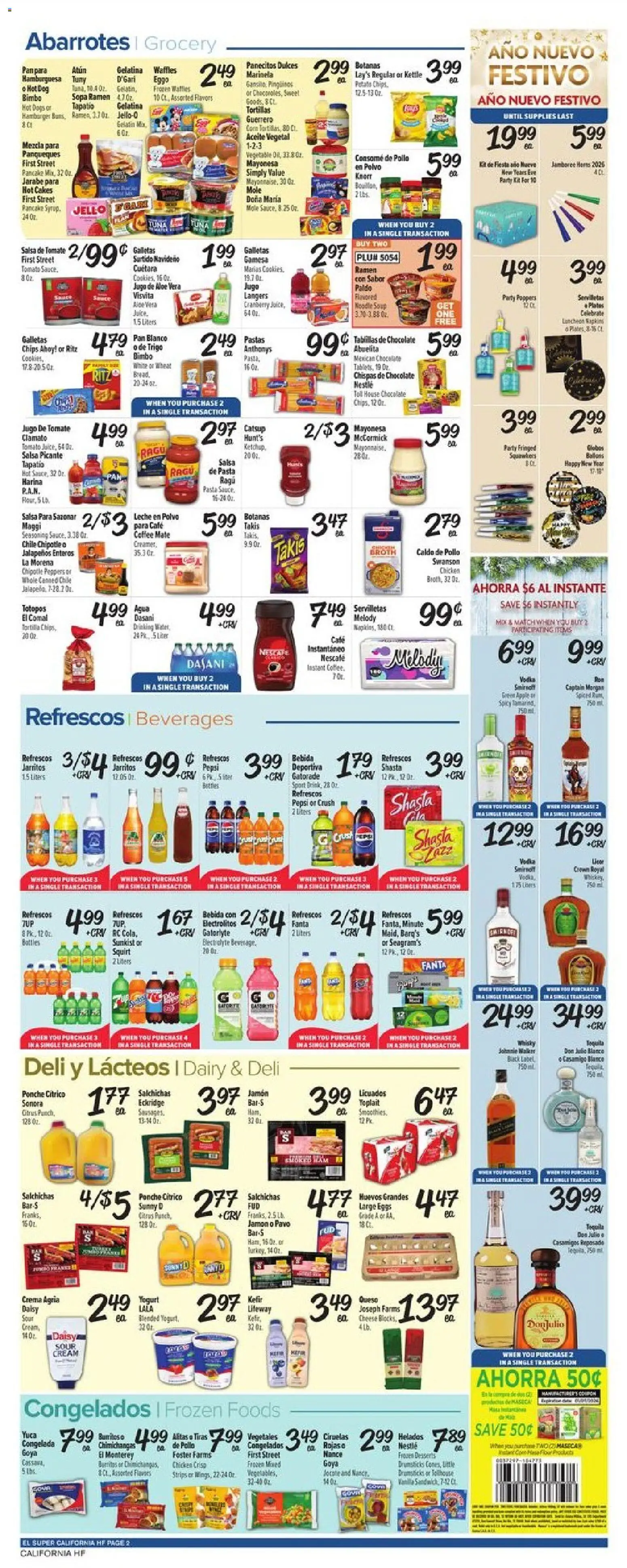 El Super Weekly Ad - valid from 24.12.2025 | Page: 2 | Products: Peppers, Cheese, Cream, Kettle