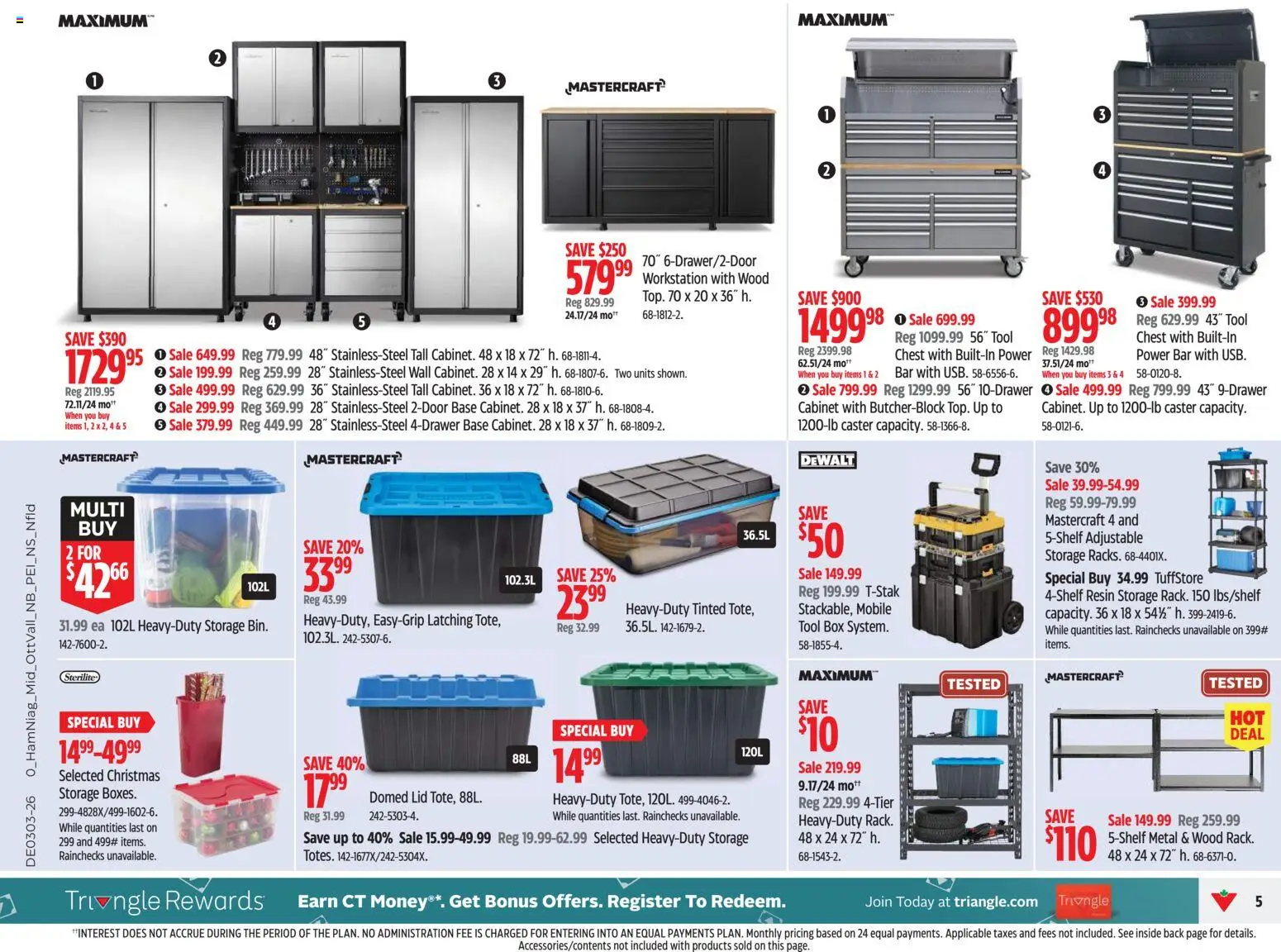 Canadian Tire flyer valid from 15.01.2026 | Page: 5 | Products: Cabinet, Box