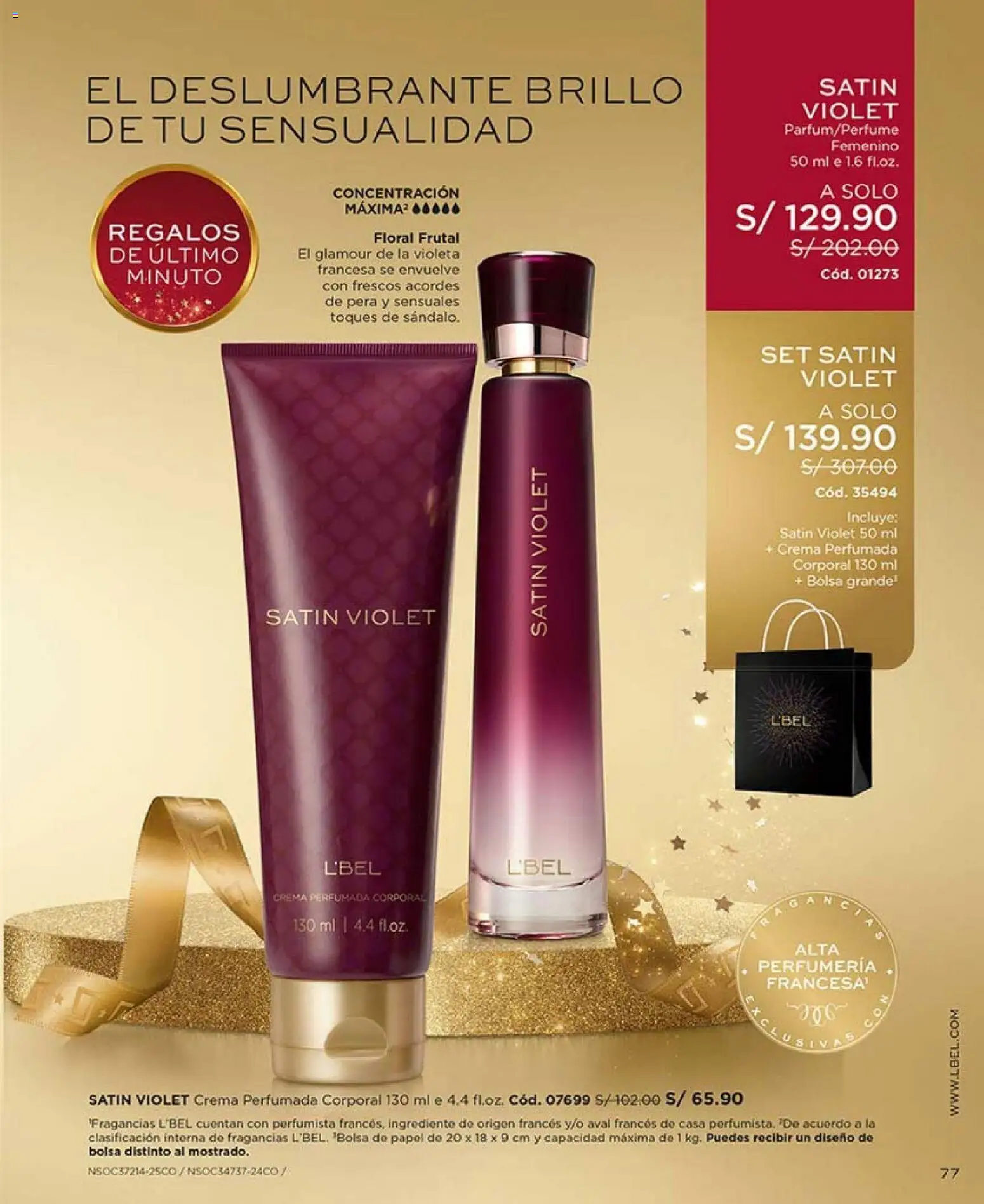 Catálogo L'Bel válido desde 18.12.2025 | Página: 77 | Productos: Crema, Bolsa