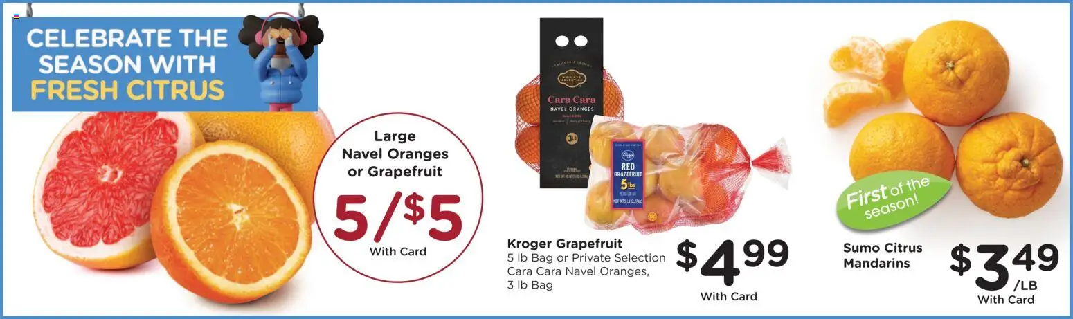 King Soopers Weekly Ad - valid from 17.12.2025 | Page: 13 | Products: Mandarins, Oranges, Grapefruit, Bag