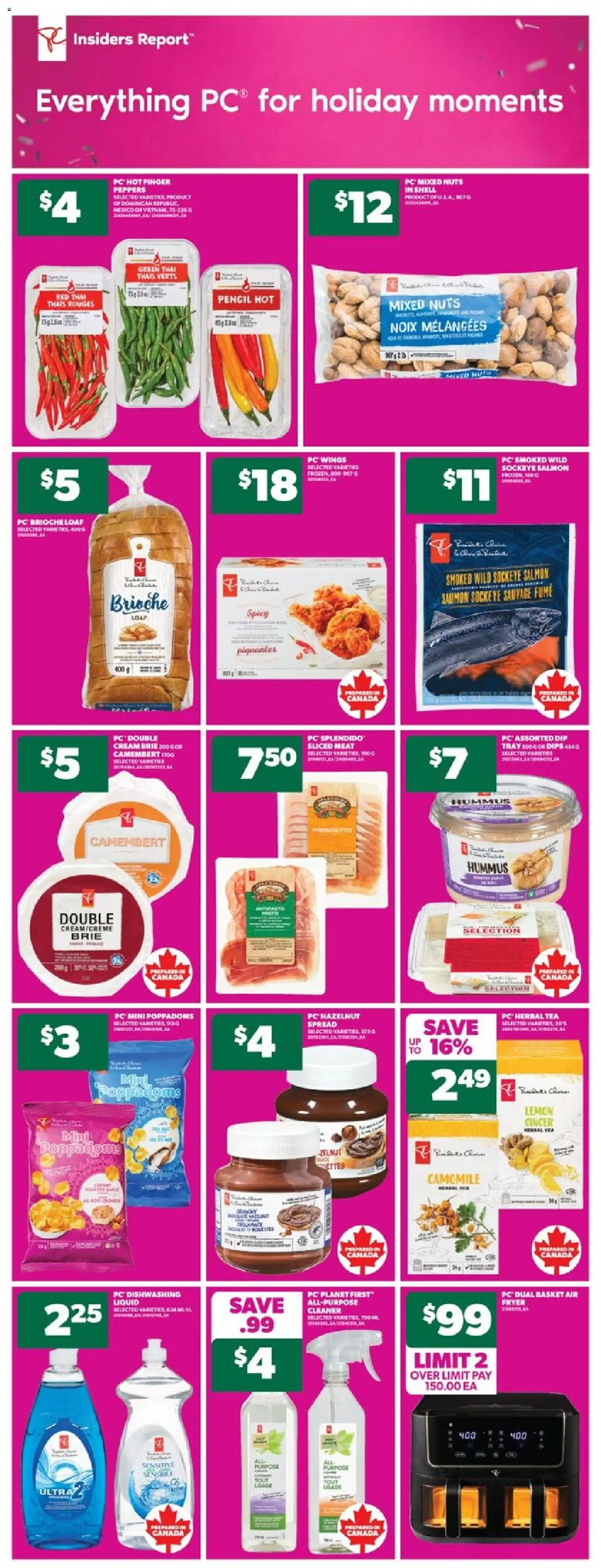 Real Canadian Superstore flyer valid from 11.12.2025 | Page: 13 | Products: Nuts, Cream, PC, Basket