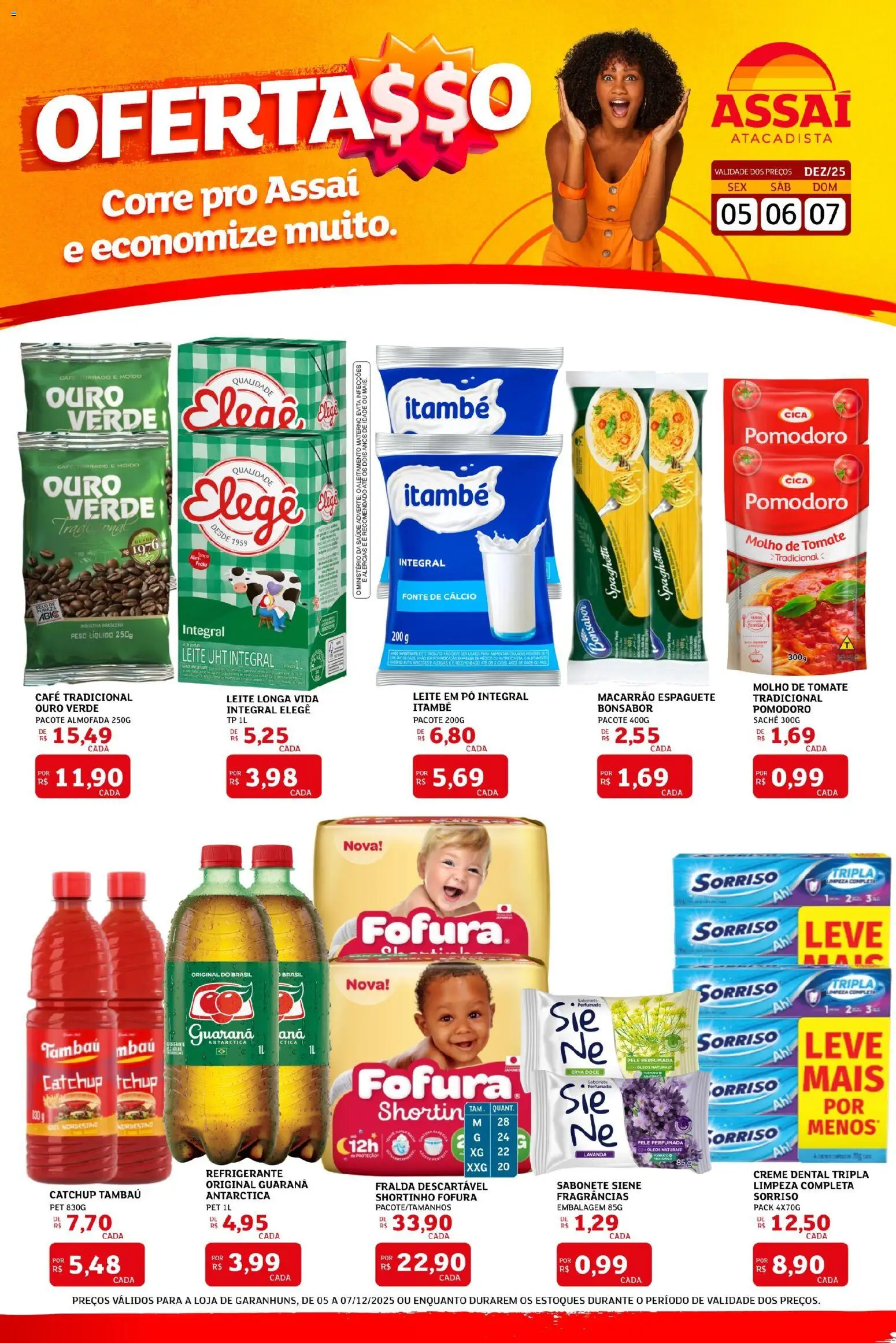 Assaí Atacadista Folheto - válido de 05.12.2025 | Página: 1 | Produtos: Guaraná, Café, Creme, Refrigerante