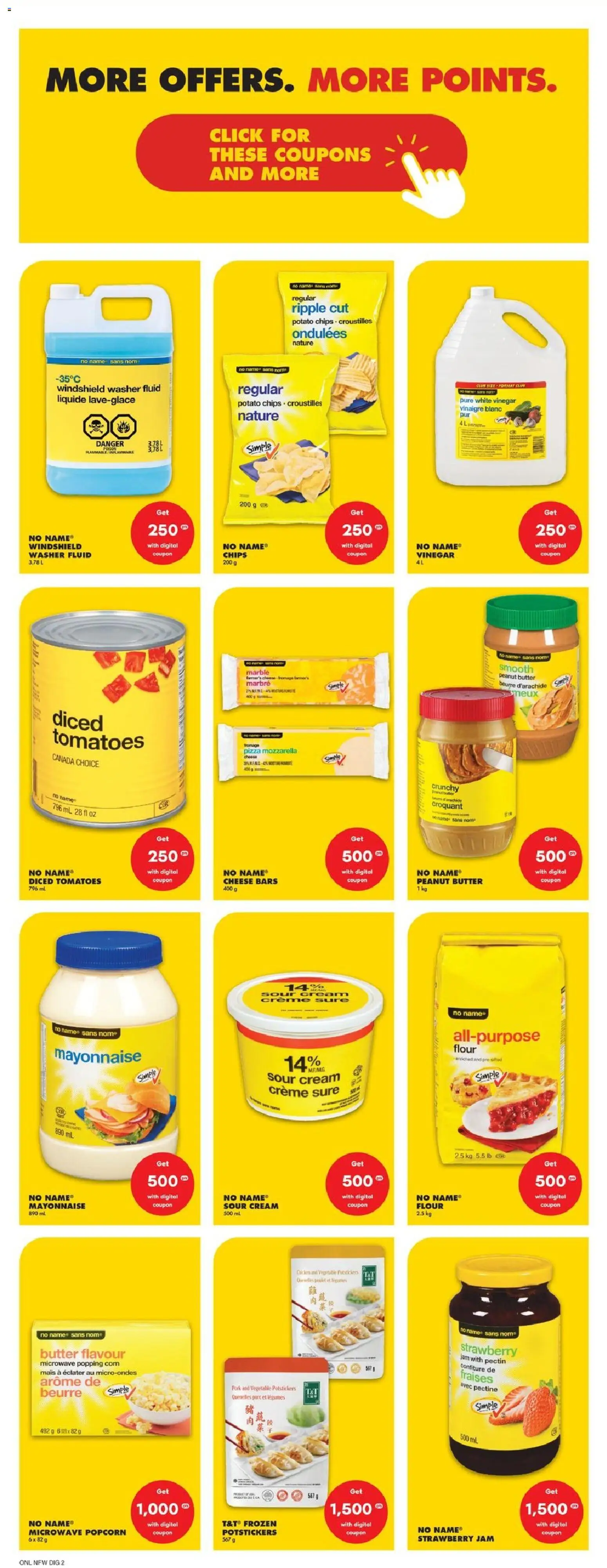 No Frills flyer valid from 01.01.2026 | Page: 10 | Products: Butter, Cheese, Pizza, Tomatoes