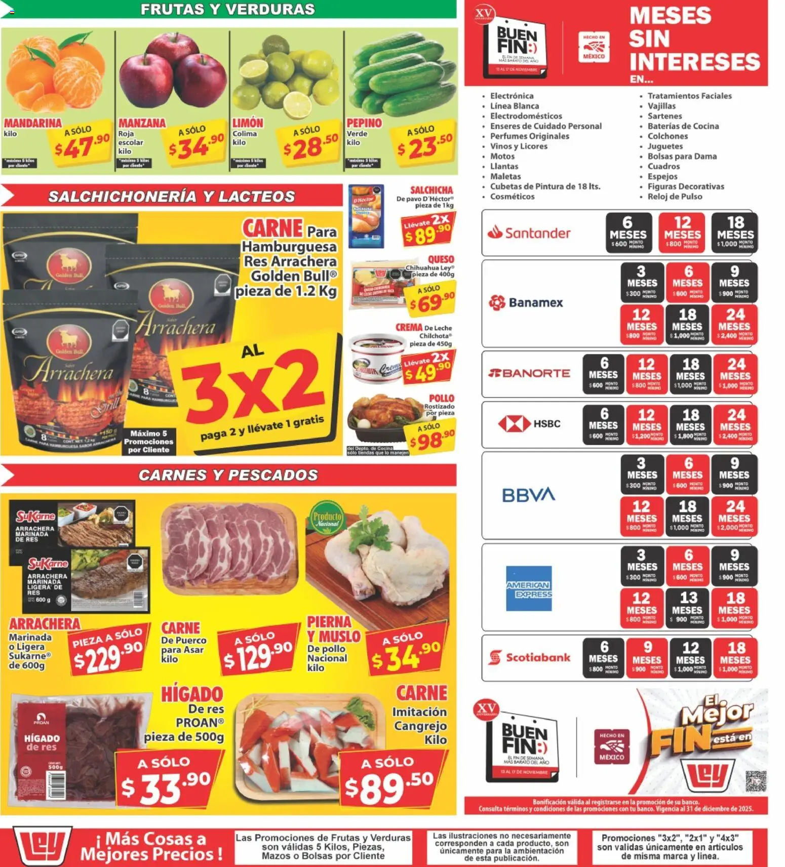 Nuevas ofertas de Casa Ley válidas en toda la República Mexicana desde el 13.11.2025. ¡Encuentra las mejores ofertas en Casa Ley folleto Guamuchil! | Página: 4 | Productos: Salchicha, Limón, Leche, Res