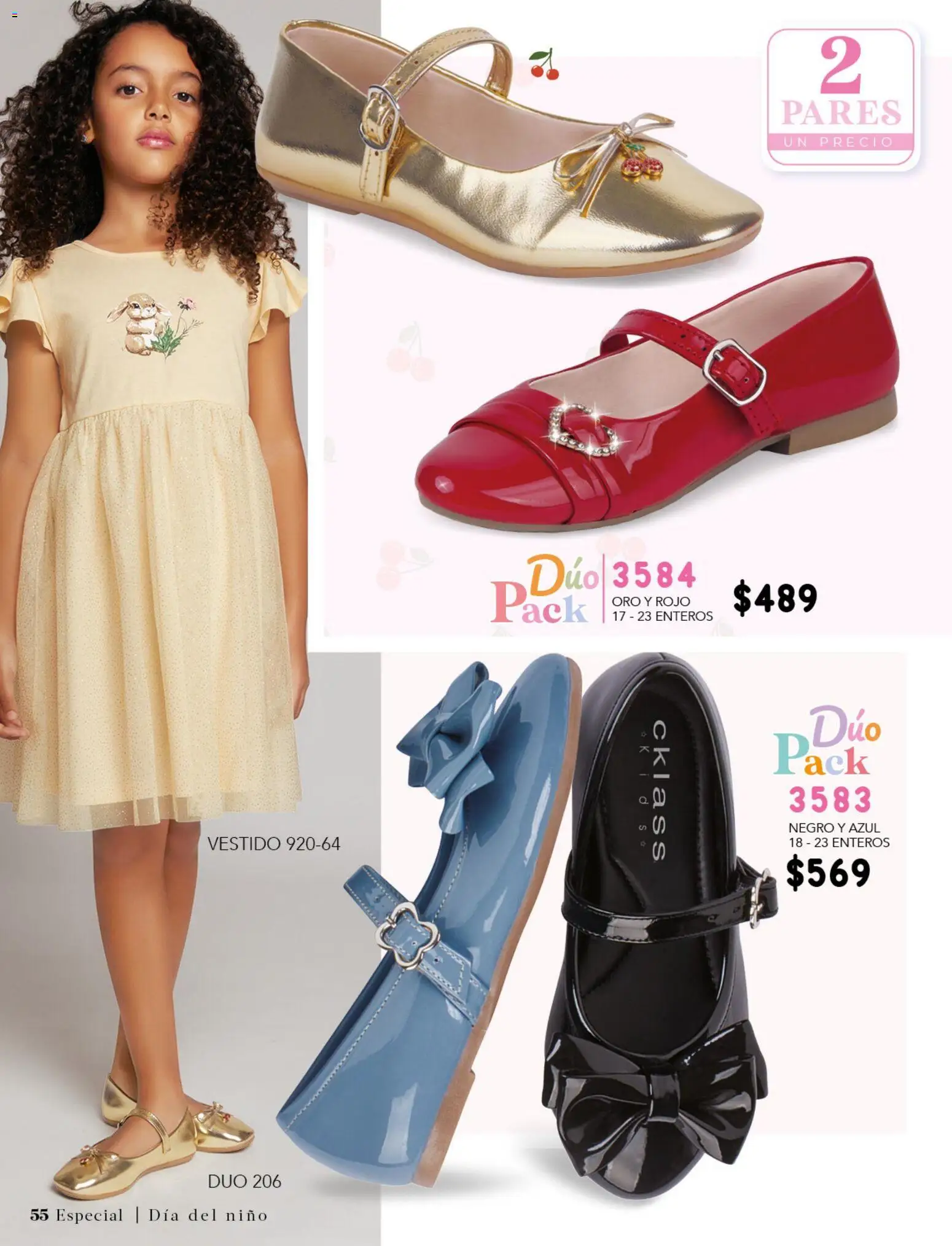 Nuevas ofertas de Cklass válidas en toda la República Mexicana desde el 26.03.2026. ¡Encuentra las mejores ofertas en Cklass catálogo Especial Día del Niño! | Página: 107 | Productos: Vestido