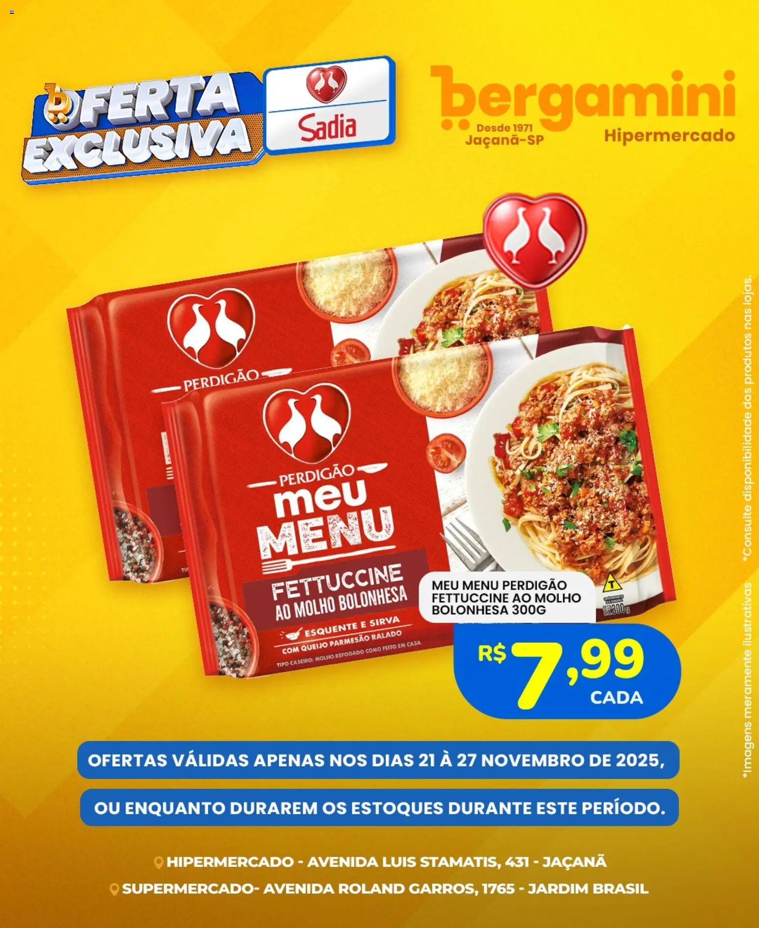 Supermercado Bergamini Folheto - válido de 21.11.2025 | Página: 1 | Produtos: Queijo, Parmesão, Queijo parmesão