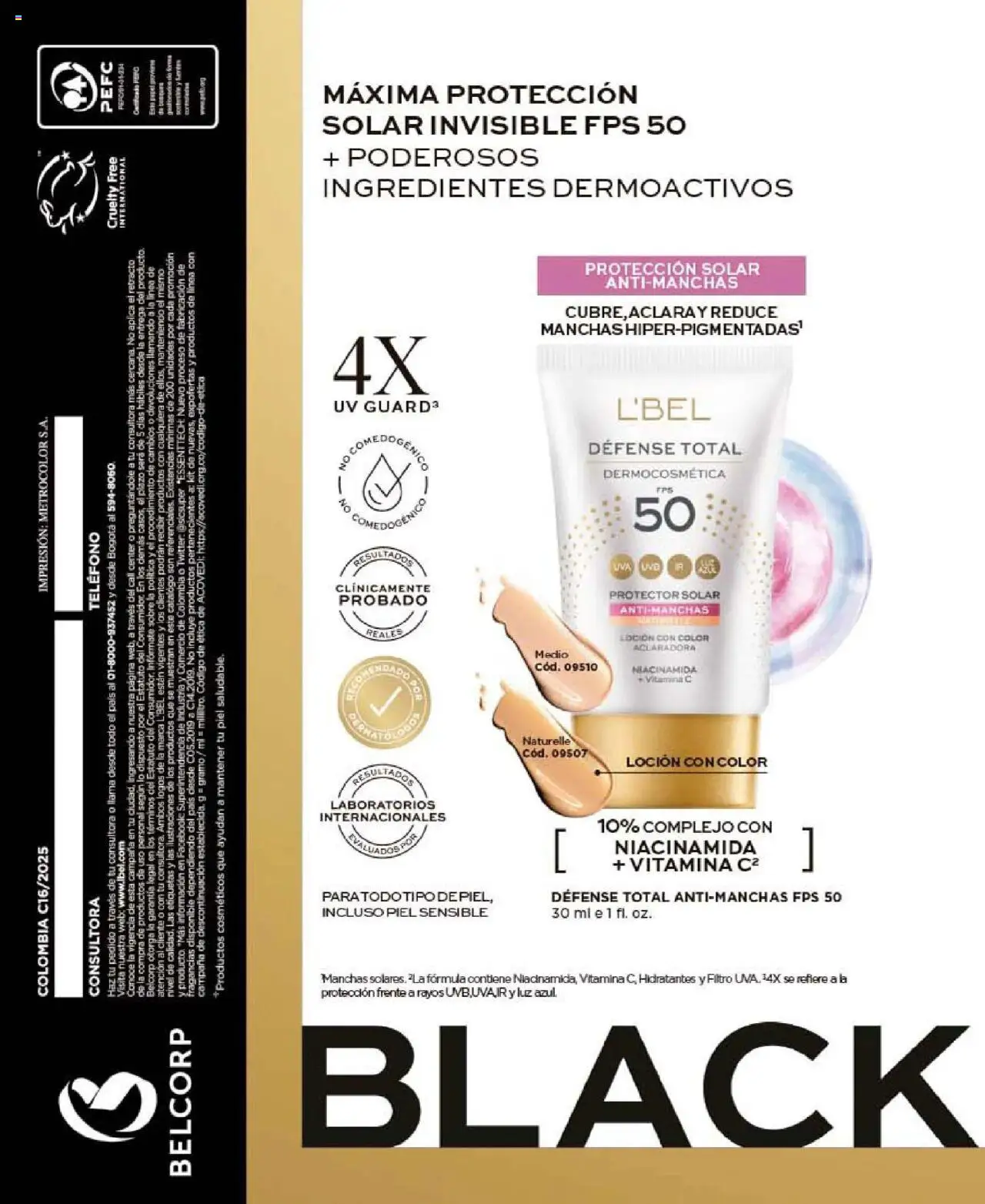 L'Bel revista - valida desde el 24.09.2025 | Página: 94 | Productos: Teléfono, Sobre, Loción, Protector solar