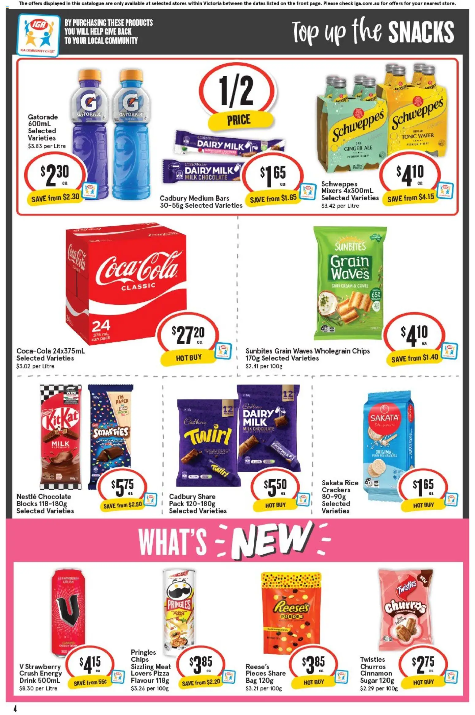 IGA catalogue - valid from 04.02.2026 | Page: 4 | Products: Ginger, Rice, Cream, Sugar