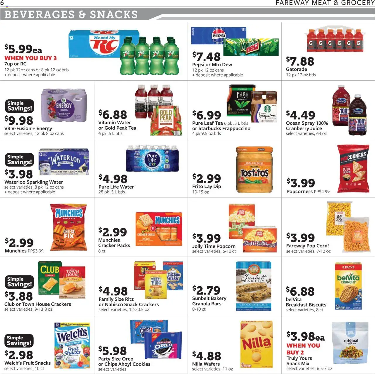 Fareway Weekly Ad - valid from 13.10.2025 | Page: 6 | Products: Butter, Chocolate, Cookies, Chocolate Chip