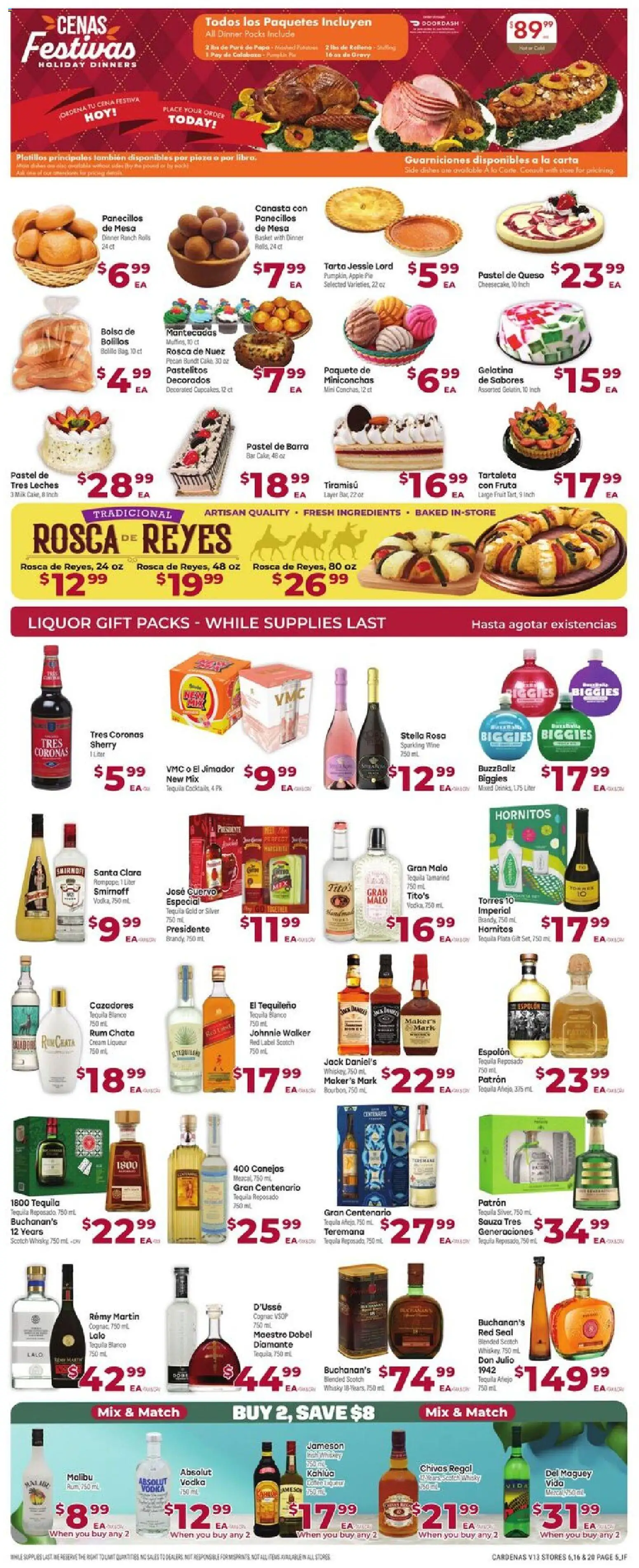 Cardenas Weekly Ad - CA - valid from 26.12.2025 | Page: 5 | Products: Basket, Cream, Vodka, Apple Pie
