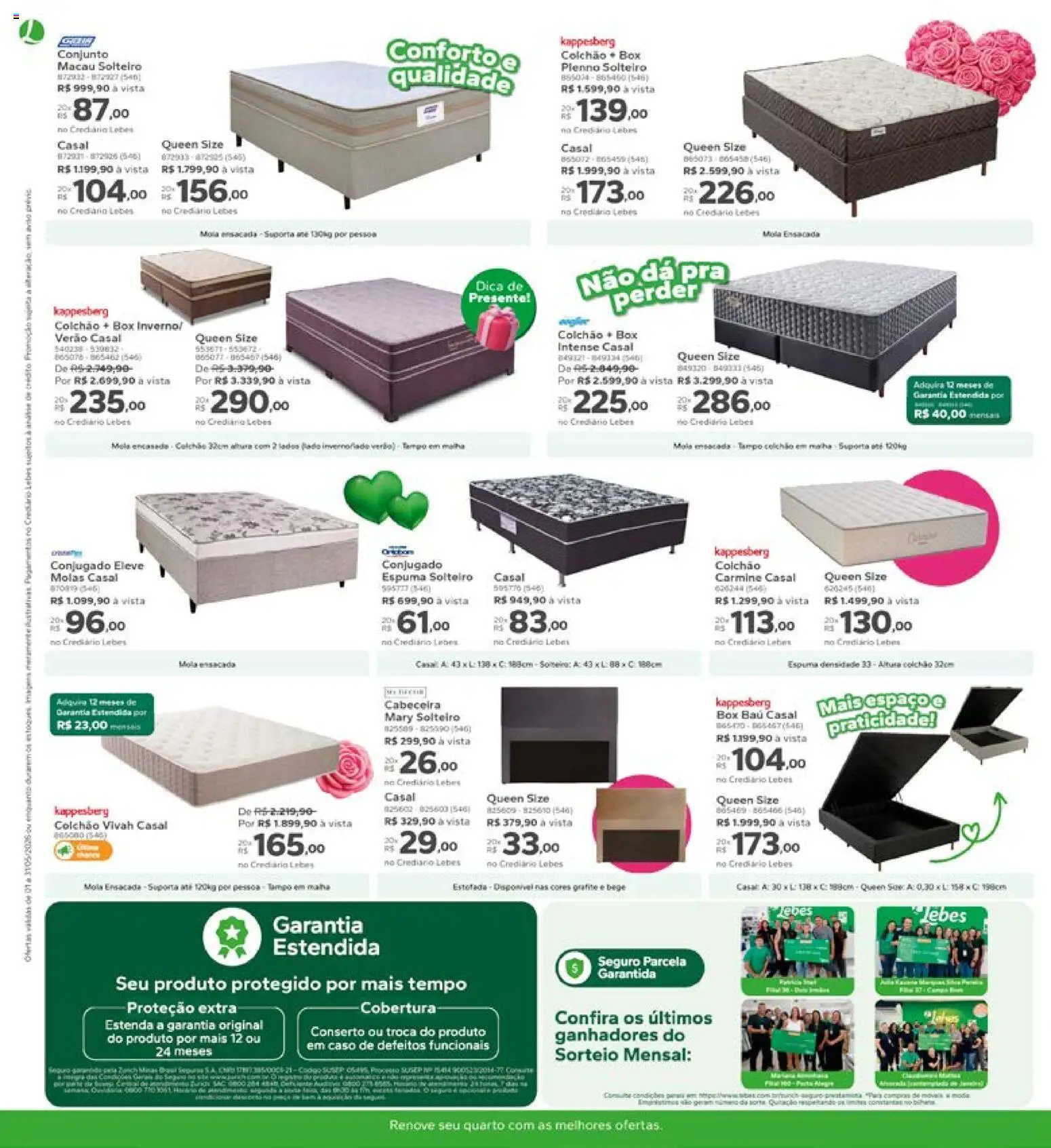 Lebes Folheto - válido de 01.05.2026 | Página: 10 | Produtos: Colchão