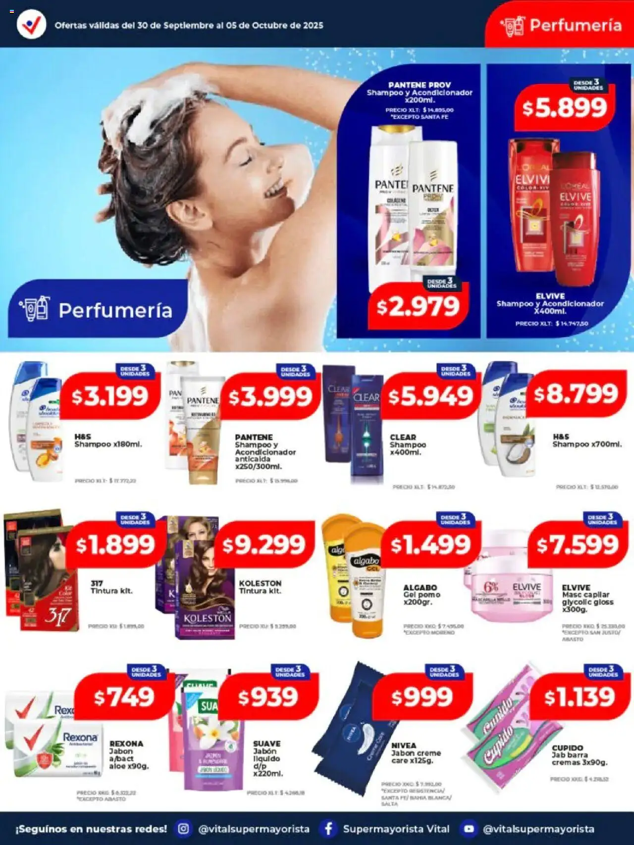 Vital - Ofertas Neuquén │ válido desde el 30.09.2025 | Página: 2 | Productos: Shampoo, Tintura, Acondicionador, Jabón