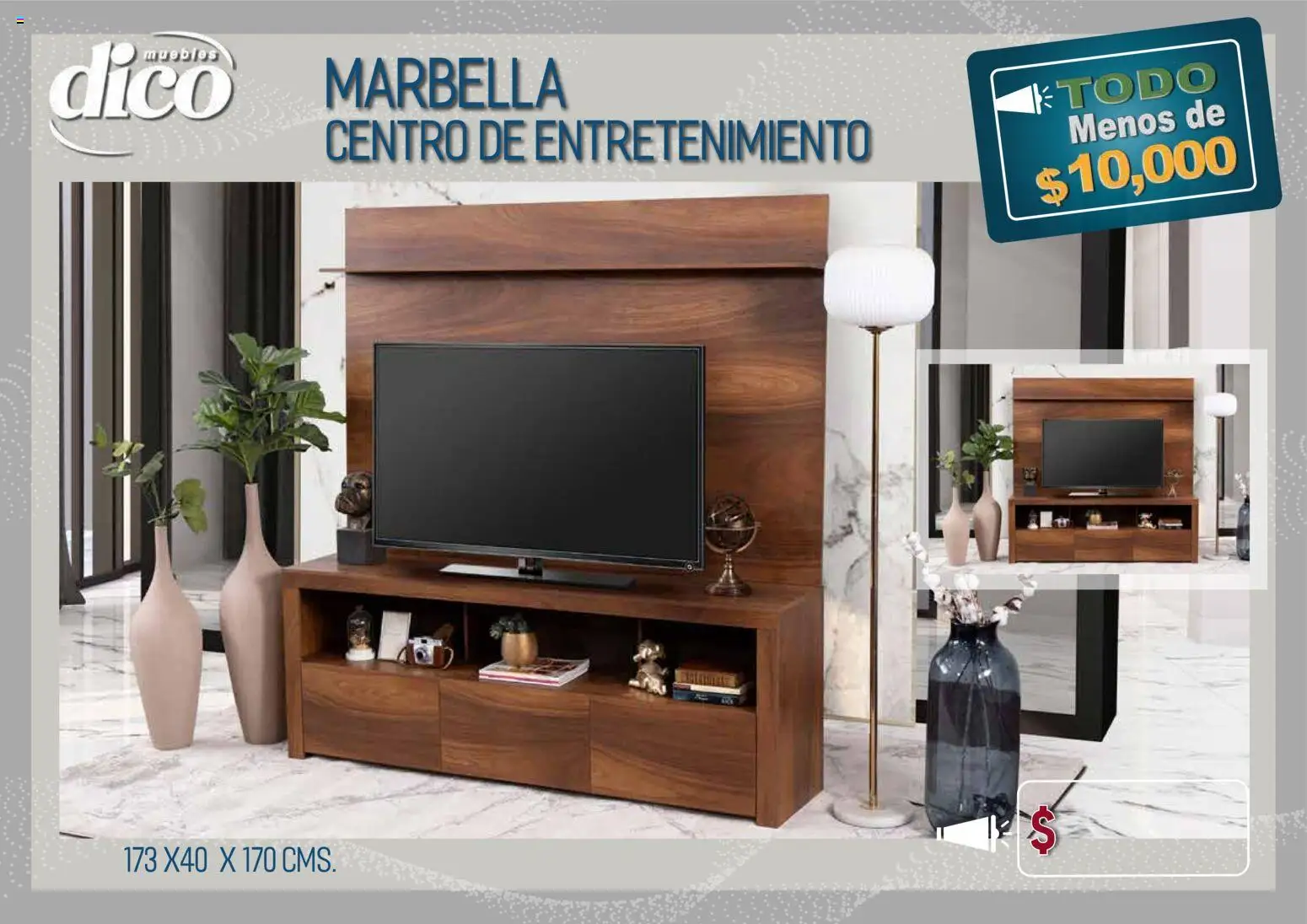 Nuevas ofertas de Muebles Dico válidas en toda la República Mexicana desde el 09.04.2026. ¡Encuentra las mejores ofertas en Muebles Dico catálogo Todo menos de 10000 Pacifico! | Página: 58