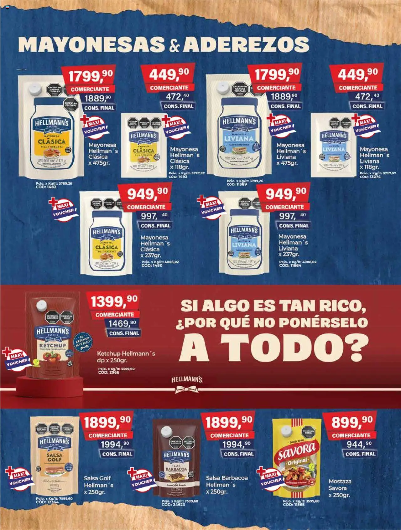 Maxiconsumo ofertas │ válido desde el 15.09.2025 | Página: 7 | Productos: Mayonesa, Ketchup, Mostaza, Salsa Golf
