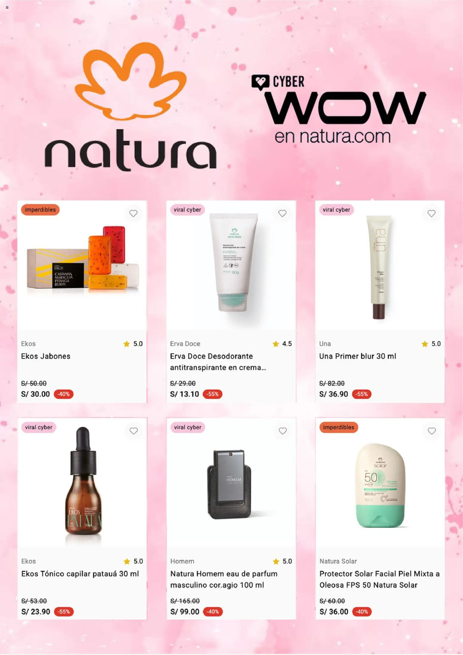 Catálogo Natura válido desde 03.11.2025 | Página: 3 | Productos: Protector solar, Desodorante, Antitranspirante, Crema