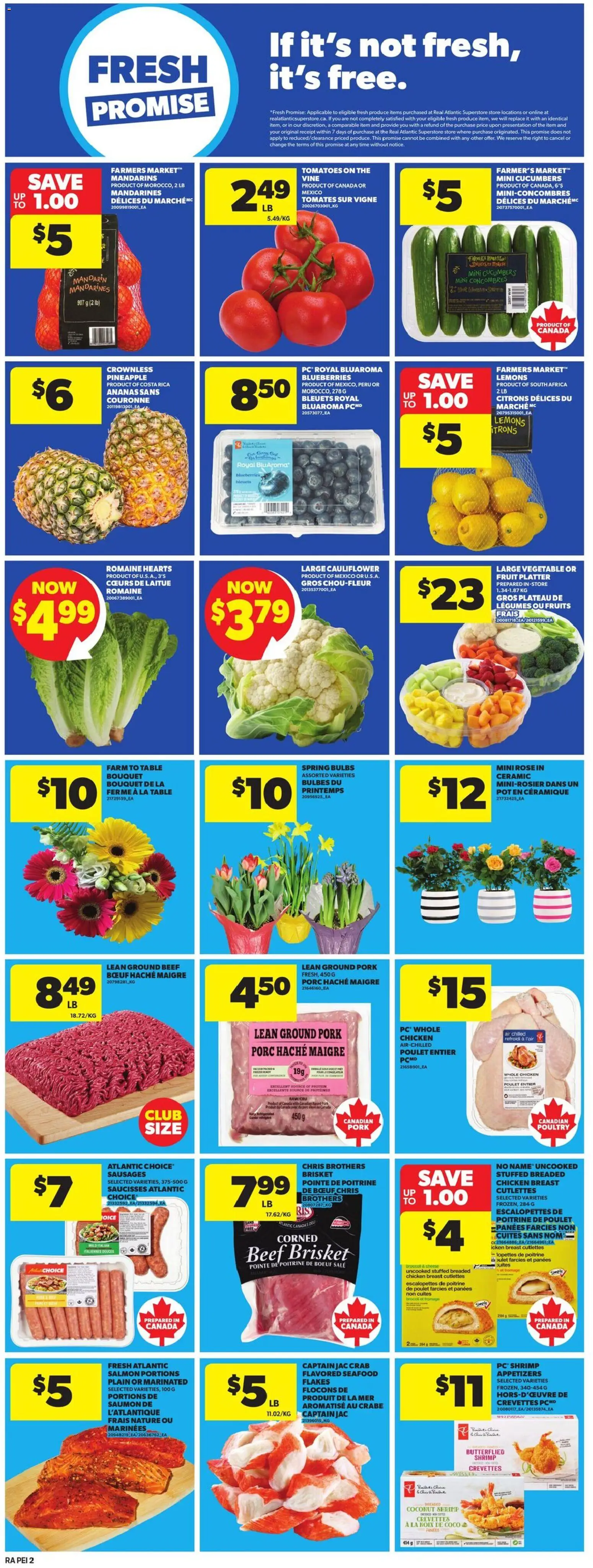 Atlantic Superstore flyer valid from 16.04.2026 | Page: 5 | Products: Beef, Flakes, Table, Chicken