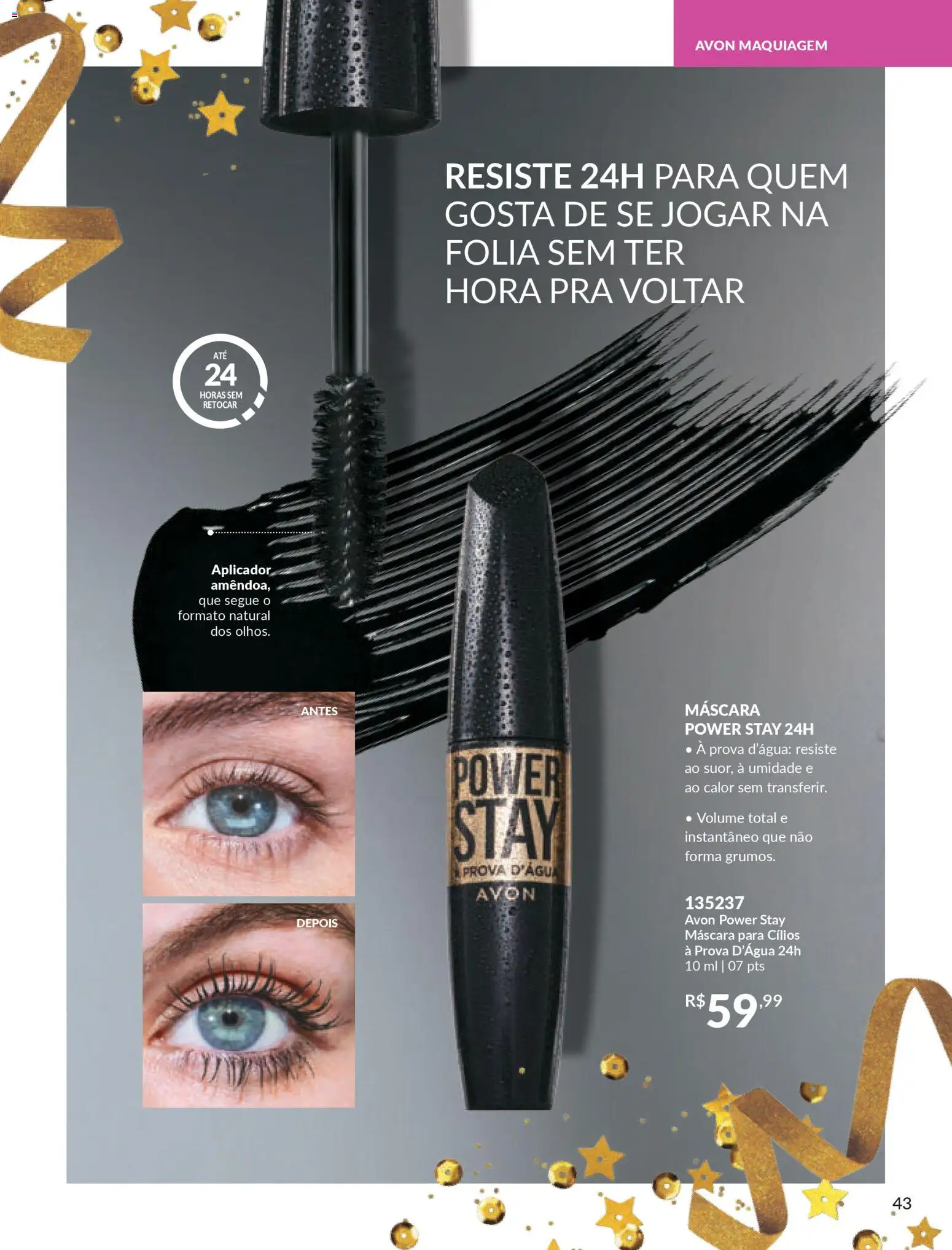 Avon Folheto - válido de 15.01.2026 | Página: 43 | Produtos: Maquiagem, Máscara para cílios