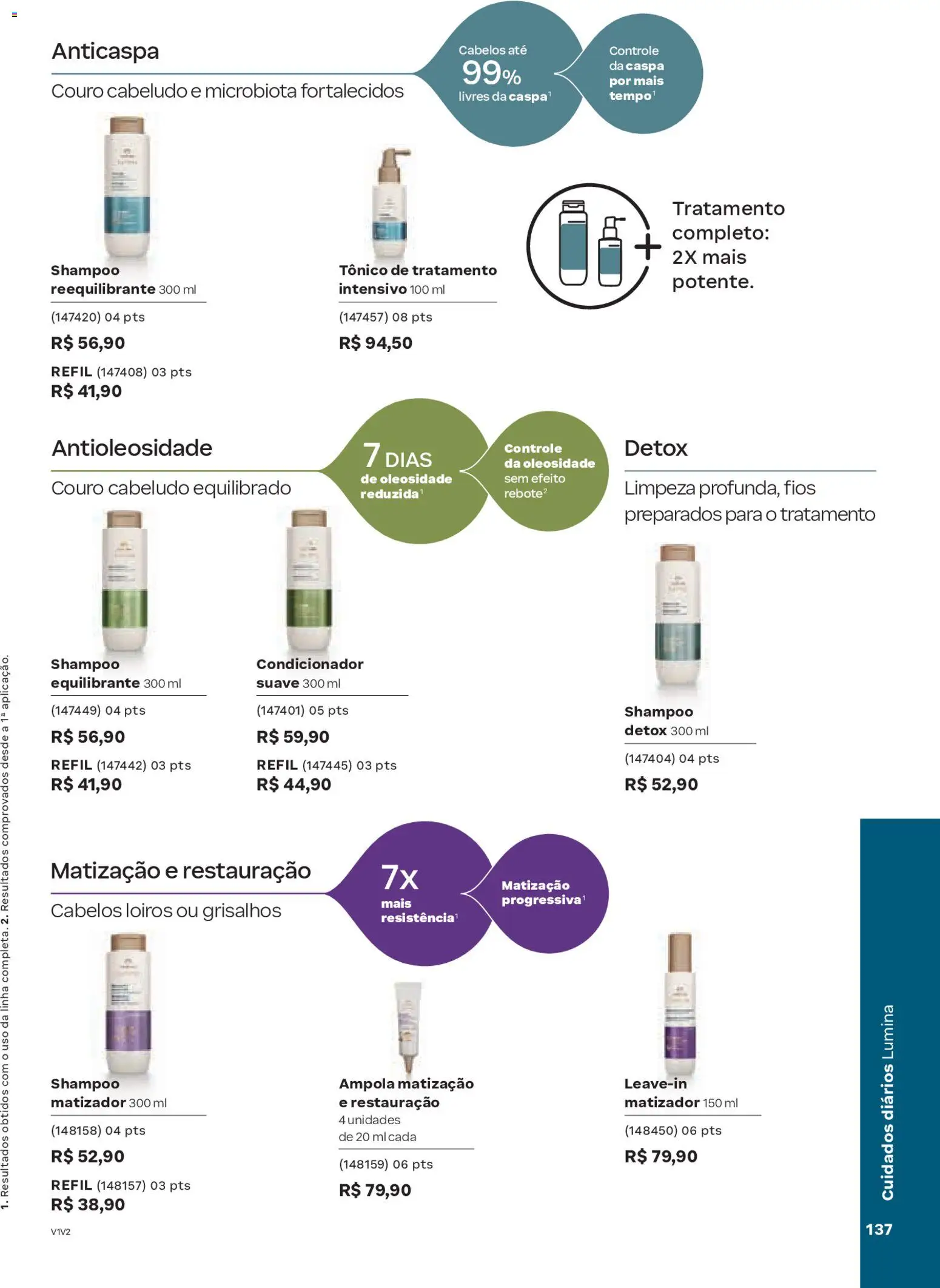 Natura Folheto - válido de 04.02.2026 | Página: 137 | Produtos: Shampoo, Tônico, Condicionador