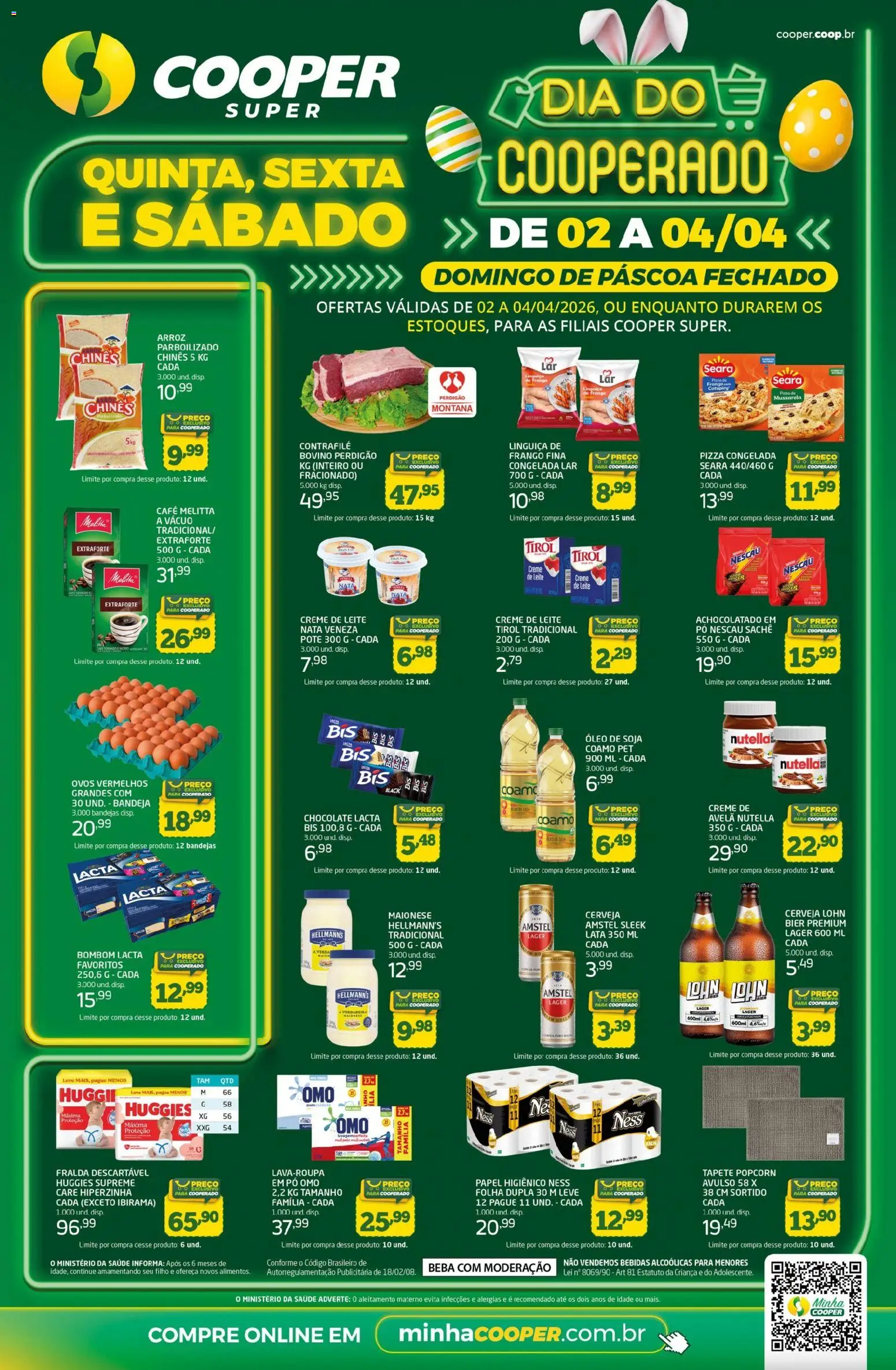 Cooper Folheto - válido de 02.04.2026 | Página: 1 | Produtos: Tapete, Catupiry, Creme de leite, Maionese