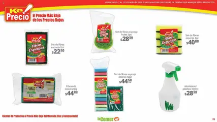 Vista previa de La Comer folleto, nuevo folleto de la tienda, válido en México a partir del 07.01.2026 | Página: 26 | Productos: Esponja