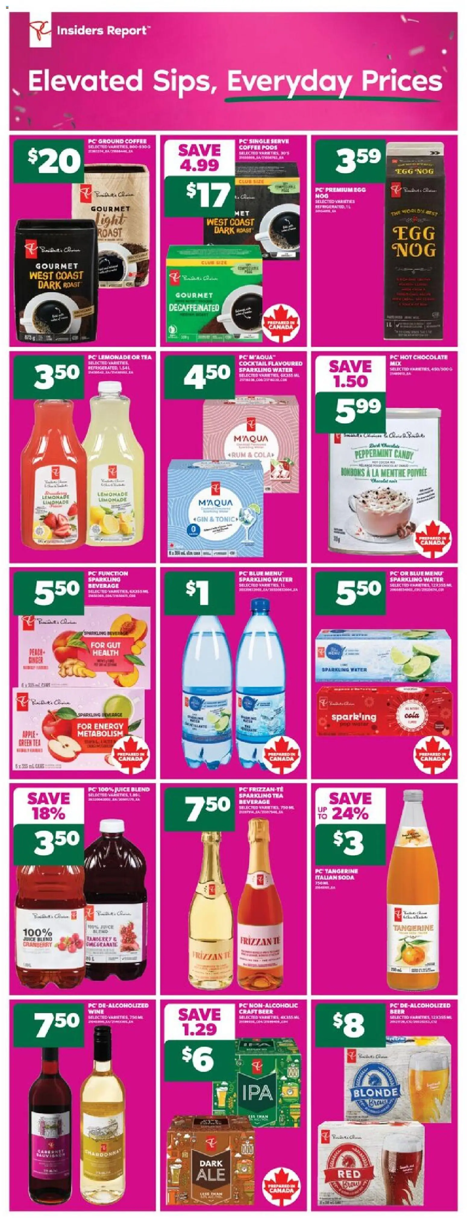 Real Canadian Superstore flyer valid from 27.11.2025 | Page: 6 | Products: Tea, PC, Coffee, Chocolate