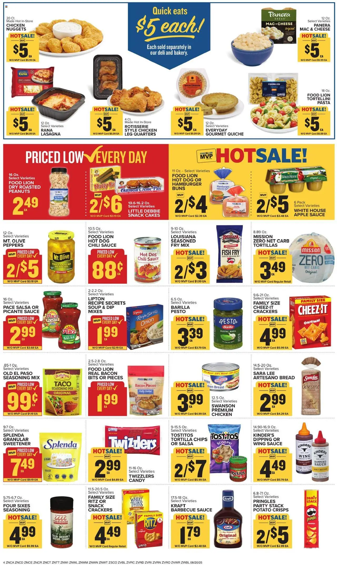 Food Lion Weekly Ad - valid from 20.08.2025 | Page: 7 | Products: Bread, Fish, Chips, Seafood