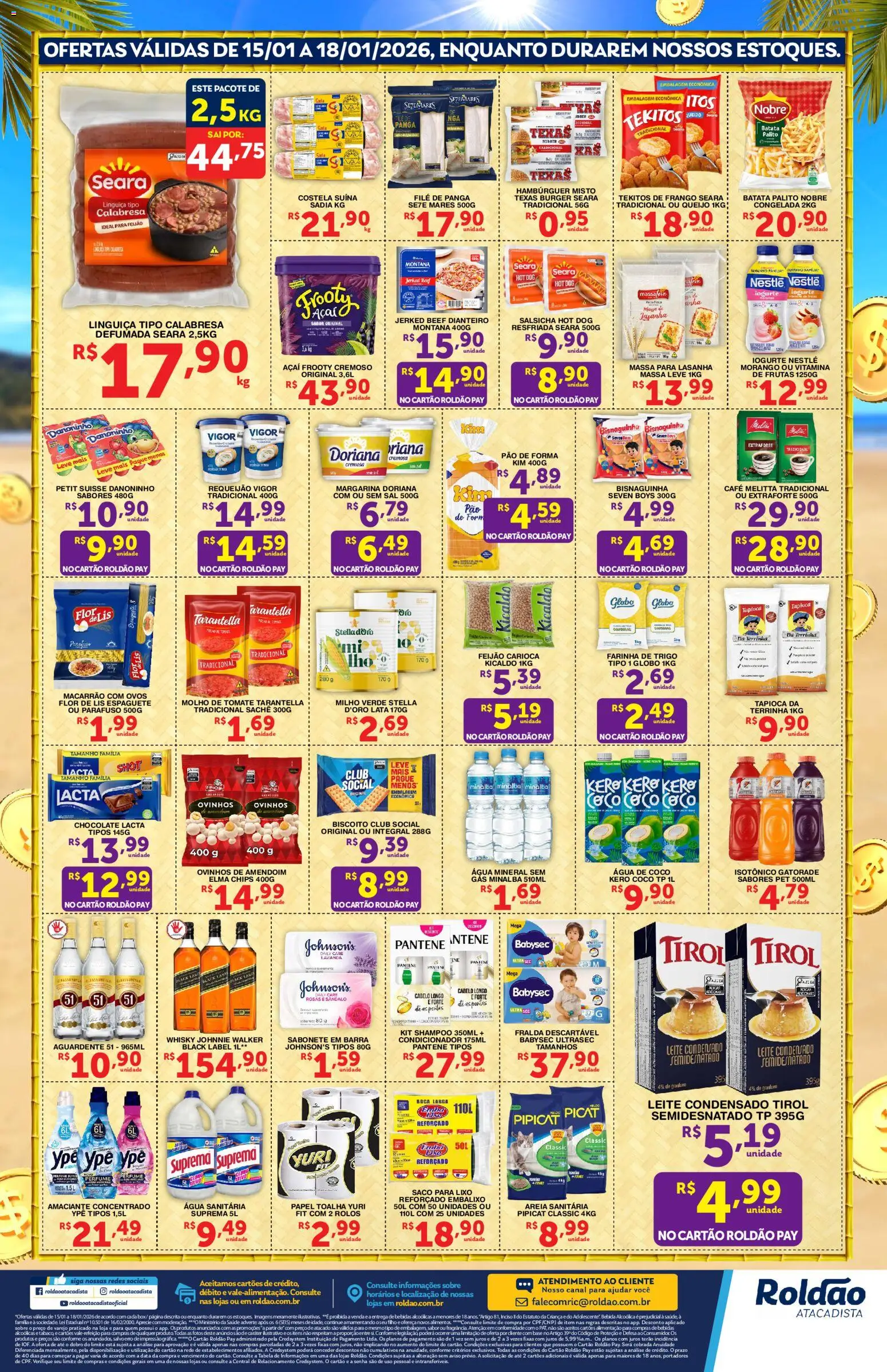 Roldão Folheto - válido de 15.01.2026 | Página: 2 | Produtos: Shampoo, Saco para lixo, Chocolate, Sabonete