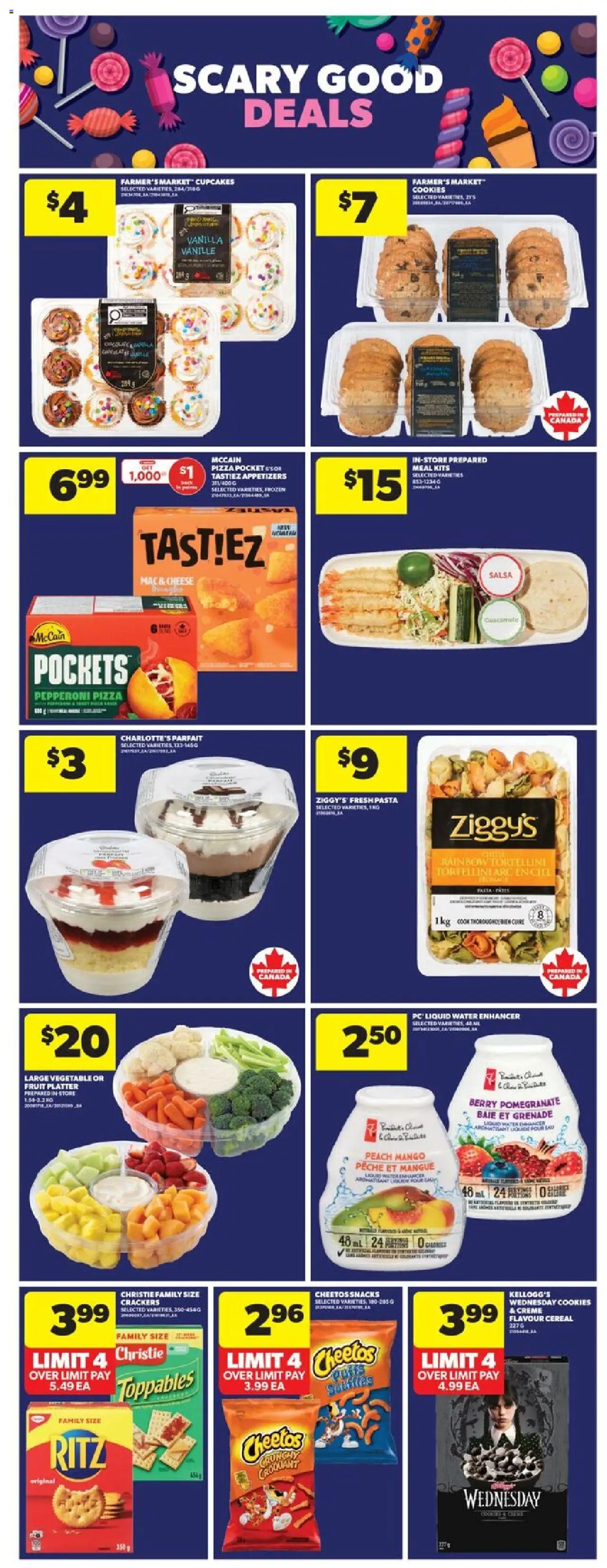 Real Canadian Superstore flyer valid from 16.10.2025 | Page: 13 | Products: Cookies, PC, Cheese, Pizza
