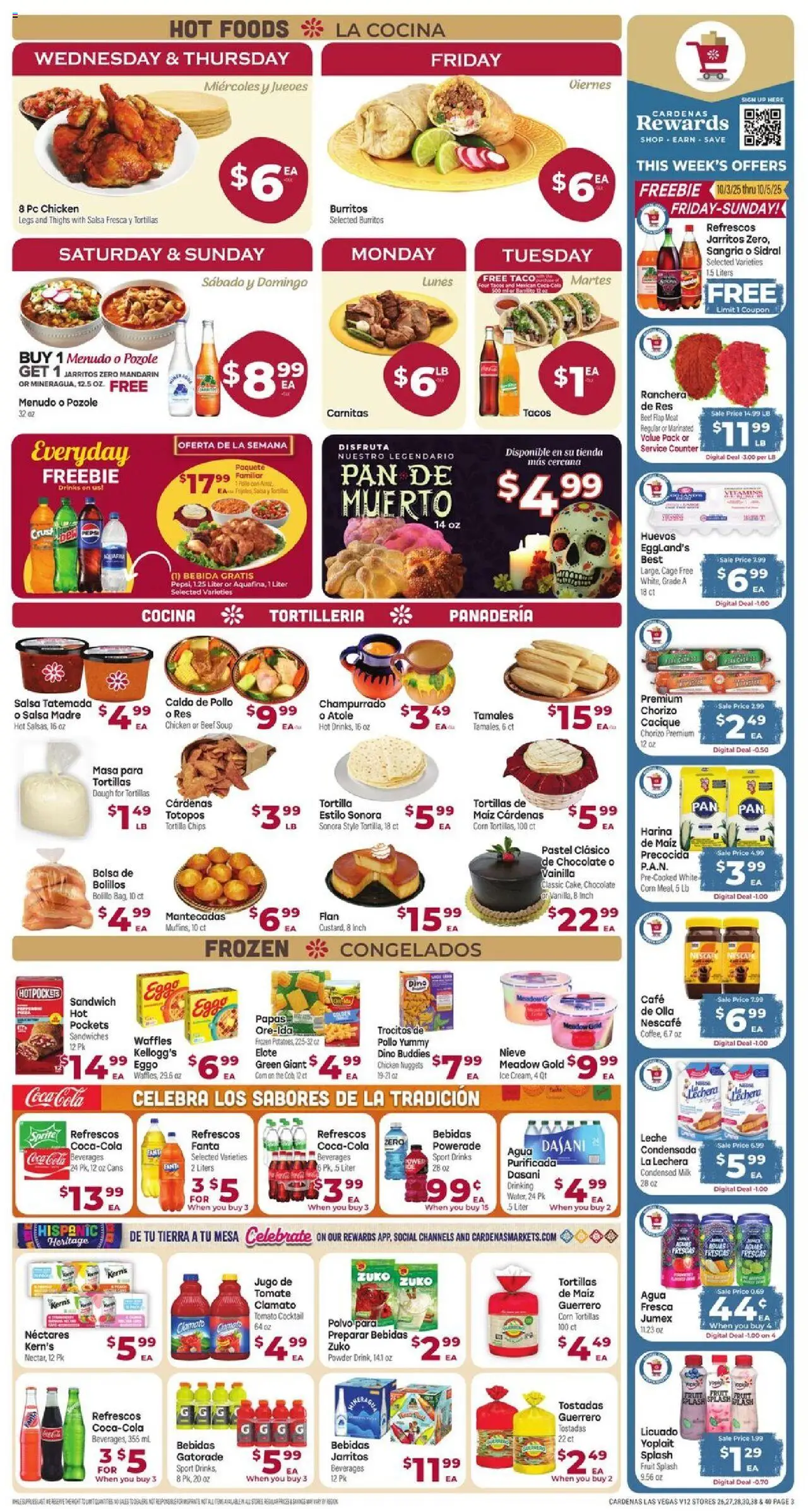 Cardenas Weekly Ad - NV - valid from 01.10.2025 | Page: 3 | Products: Corn, Chocolate, Beef, Pc