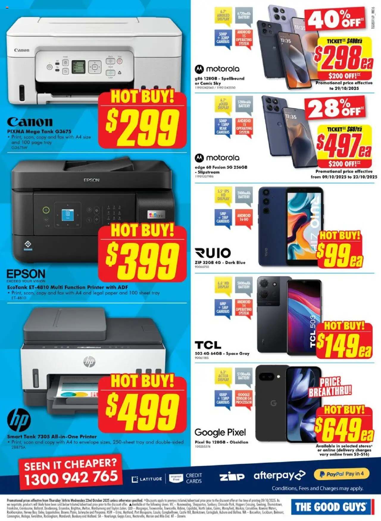The Good Guys catalogue - valid from 15.10.2025 | Page: 14 | Products: Battery, Stones, Printer, Fax