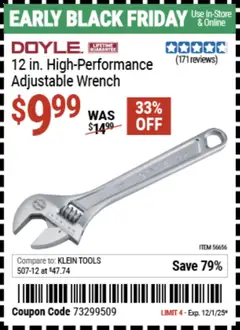 Preview of Harbor Freight weekly ads valid from 10.11.2025 | Page: 20 | Products: Wrench