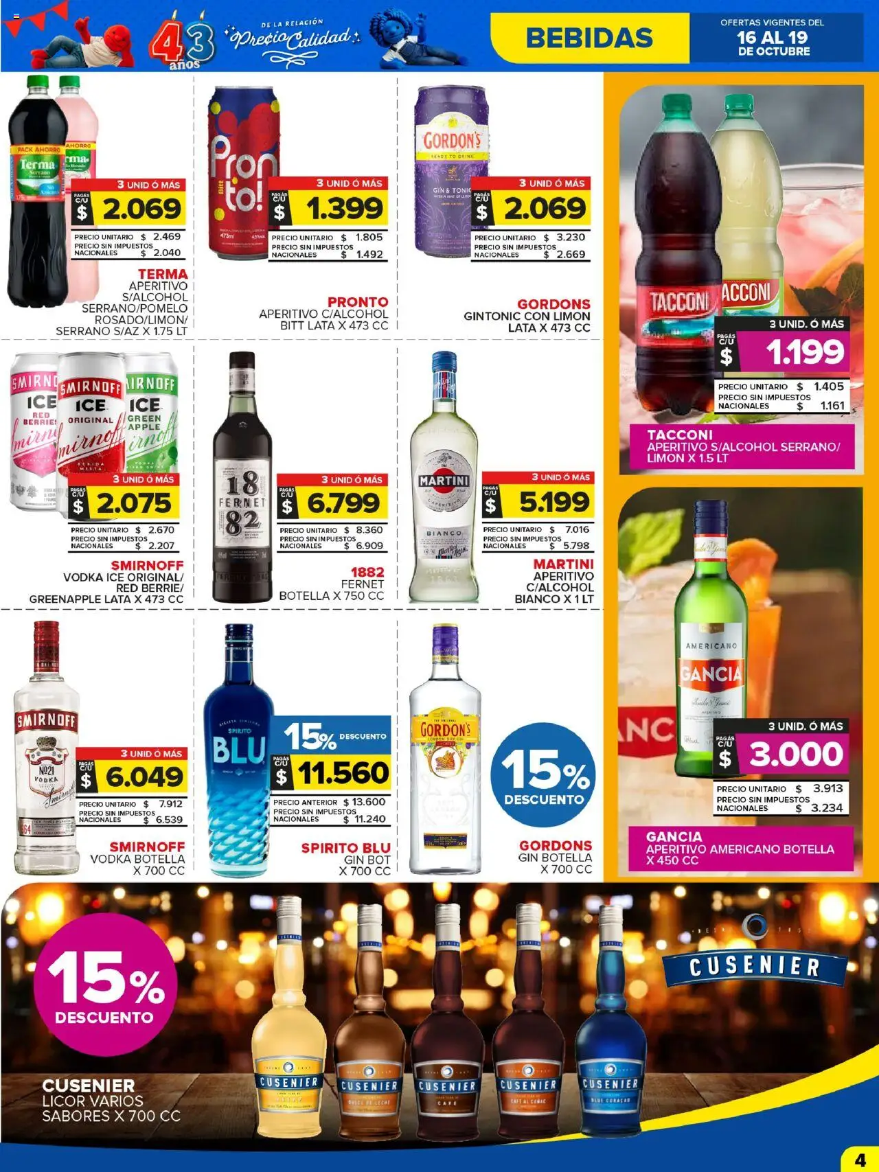 Carrefour Maxi catálogo - San Luis │ válido desde el 16.10.2025 | Página: 4 | Productos: Vodka, Botella, Limón, Leche
