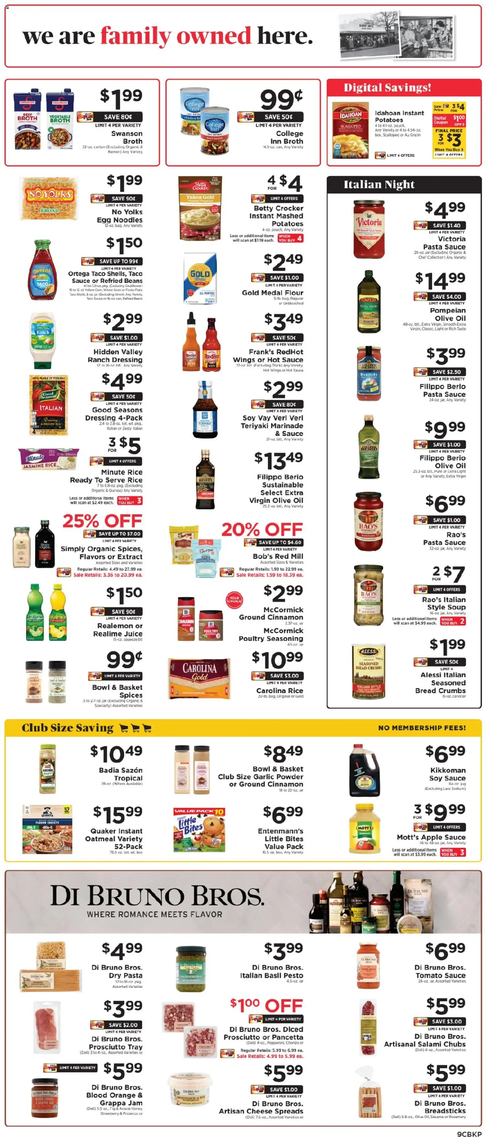 ShopRite Weekly Ad - valid from 21.11.2025 | Page: 10 | Products: Juice, Pasta, Spices, Cauliflower